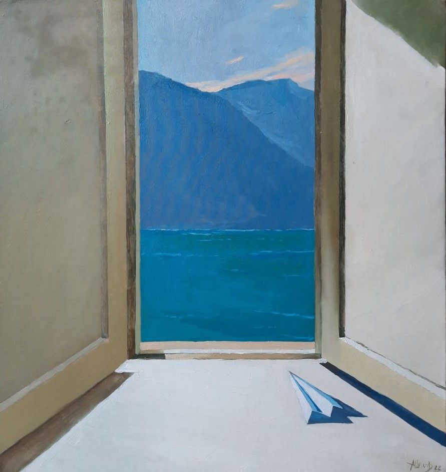Андрей Шихов (Авторская графика - 
                  44 x 47 см) Бумажный самолетик