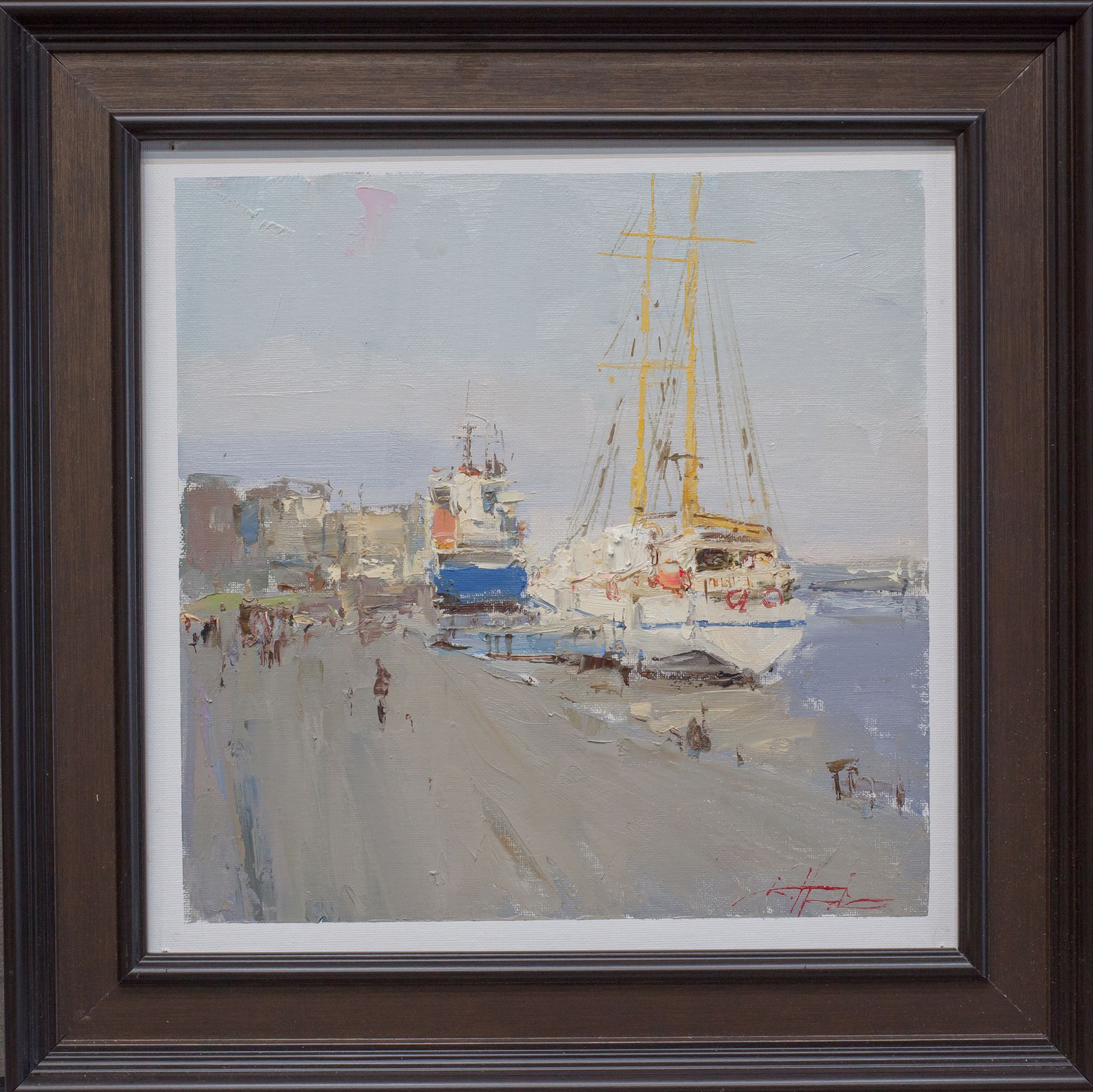Евгений Бурцев (Картина, живопись - 
                  40 x 40 см) Этюд в СПб 26-3