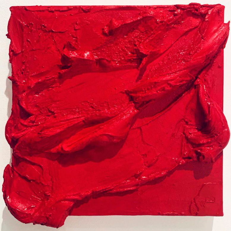 Lika Mellow (Картина, живопись - 
                  20 x 20 см) Я-красный №18