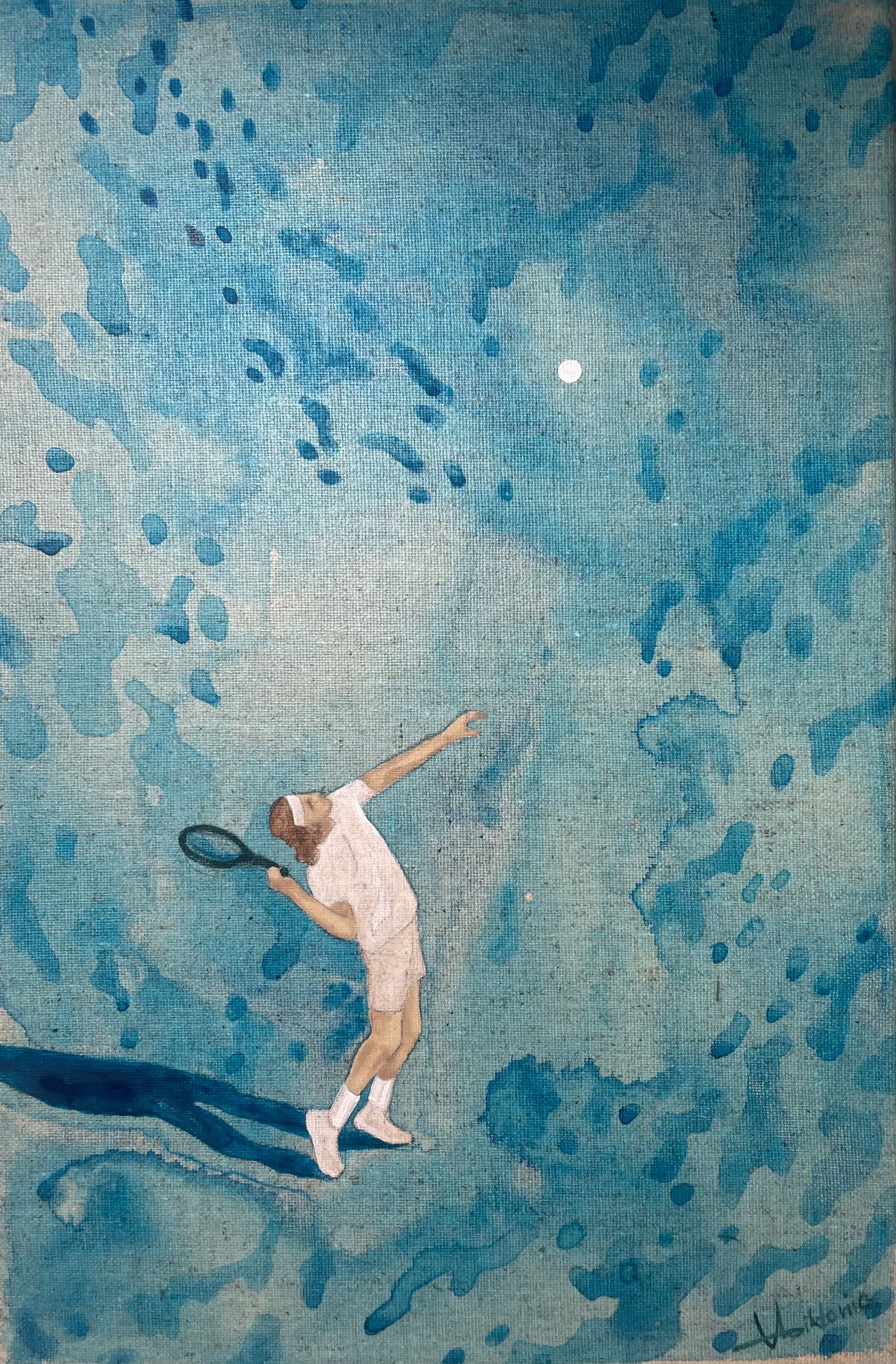 Виктория Никулочкина (Картина, живопись - 
                  20 x 30 см) Теннис