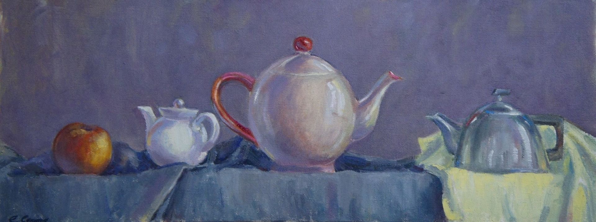 Елена Санина (Картина, живопись - 
                  66 x 26 см) Из жизни вещей