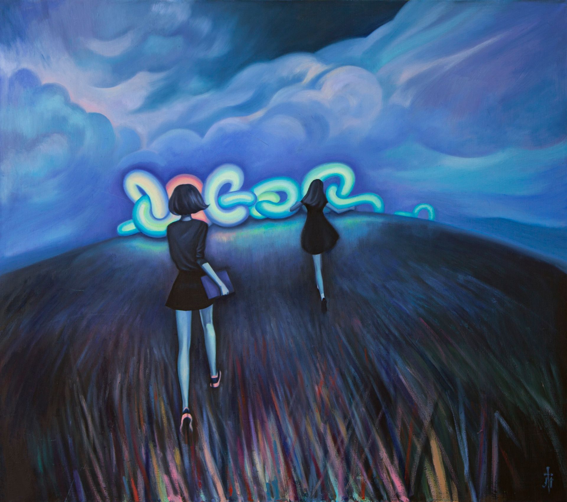 Элис Траум (Картина, живопись - 
                  90 x 80 см) RUNAWAY (From nothing to nowhere)