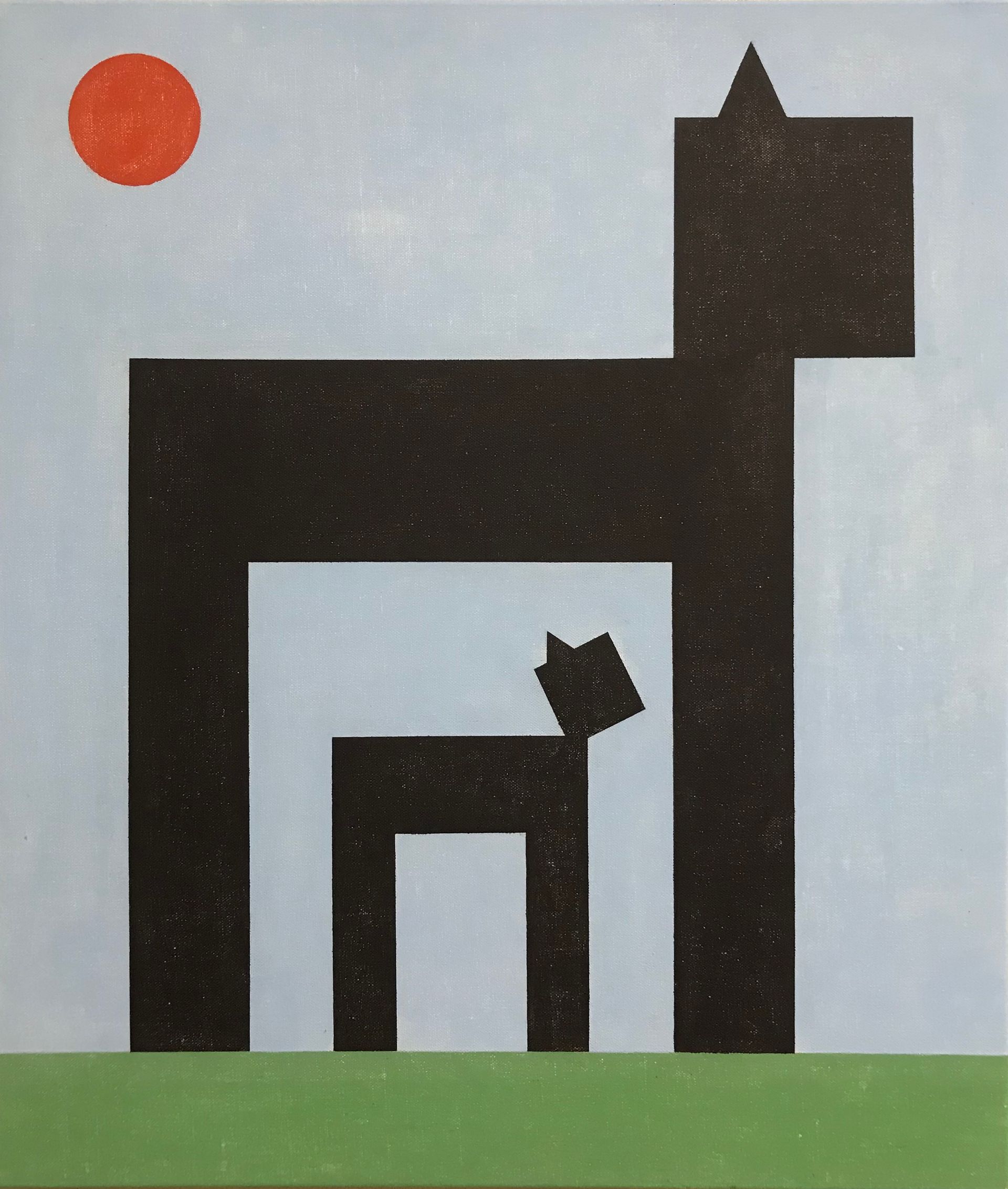 Юрий Ростиславский (Картина, живопись - 
                  50 x 70 см) Детёныш