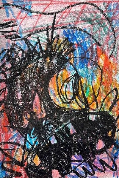 Антон Logos (Авторская графика - 
                  24.5 x 32.5 см) Абстрактная композиция