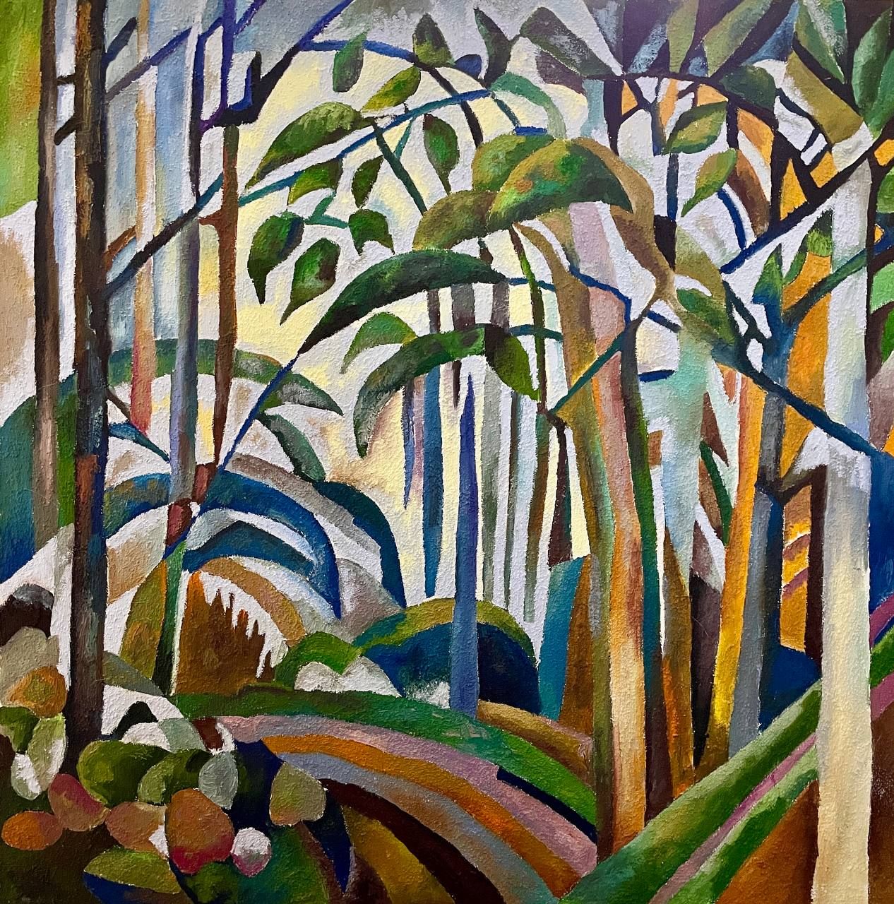 Татьяна Федоровская (Картина, живопись - 
                  100 x 100 см) НОВЫЙ ПОЛДЕНЬ