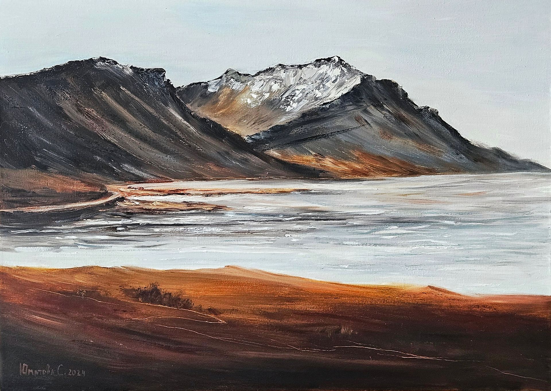 Светлана Юматова (Картина, живопись - 
                  70 x 50 см) Побег в горы