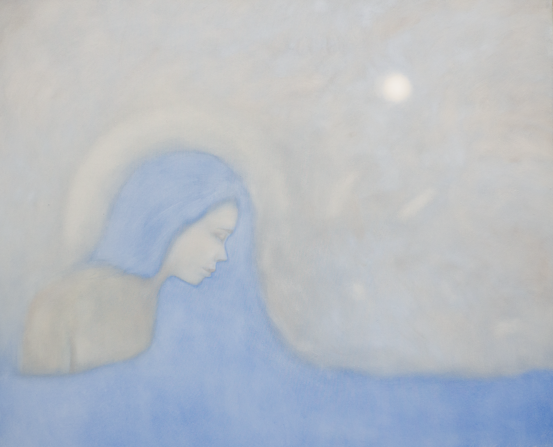 Анастасия Попова (Картина, живопись - 
                  120 x 100 см) Светлая грусть