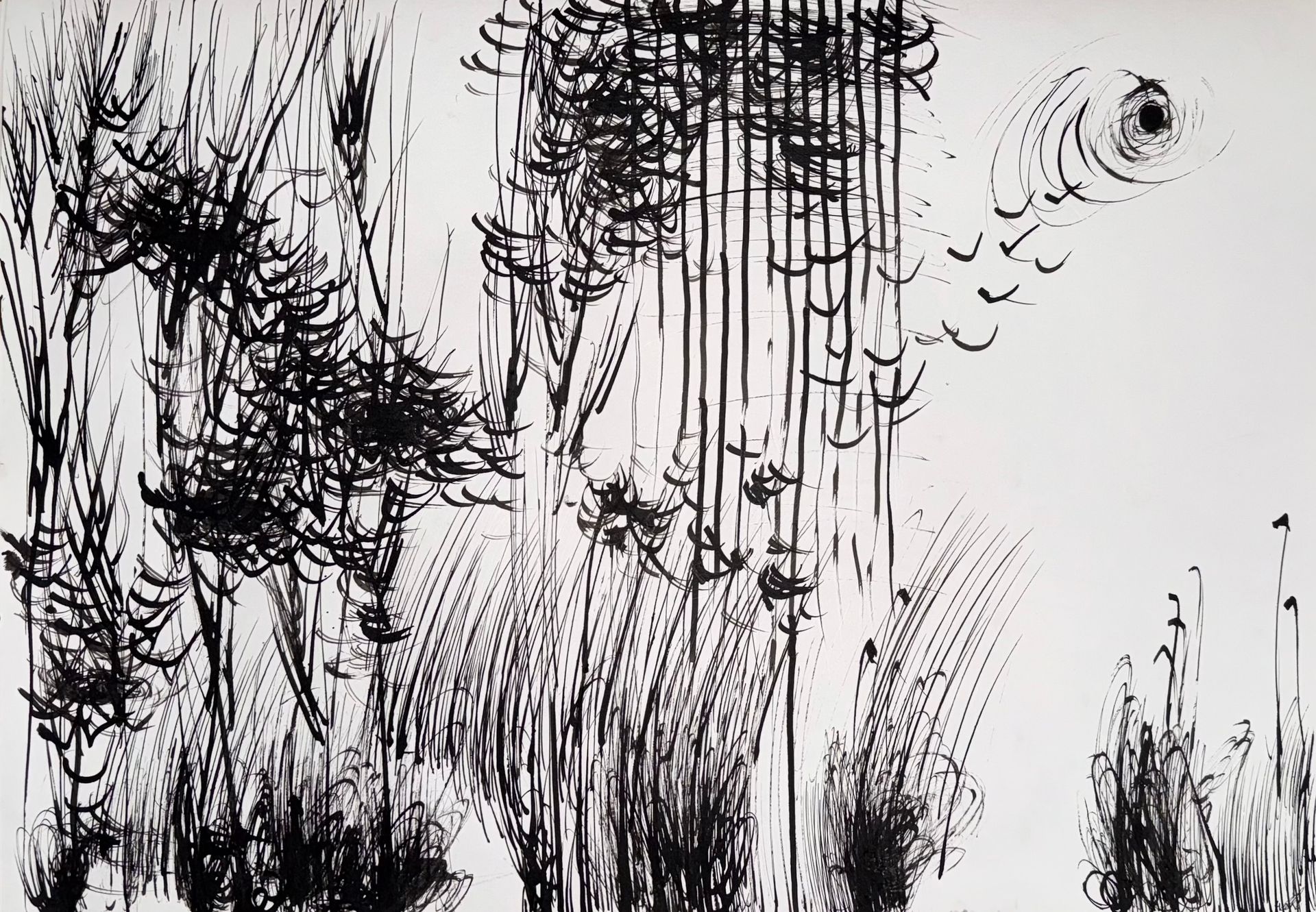 Маргарита Чигодайкина (Авторская графика - 
                  59.4 x 42 см) Абсолютное поле 15