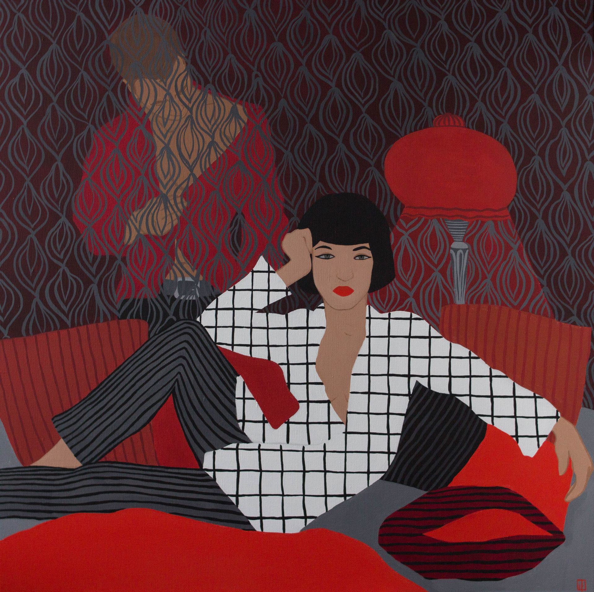Екатерина Щепина (Картина, живопись - 
                  90 x 90 см) Ожидание