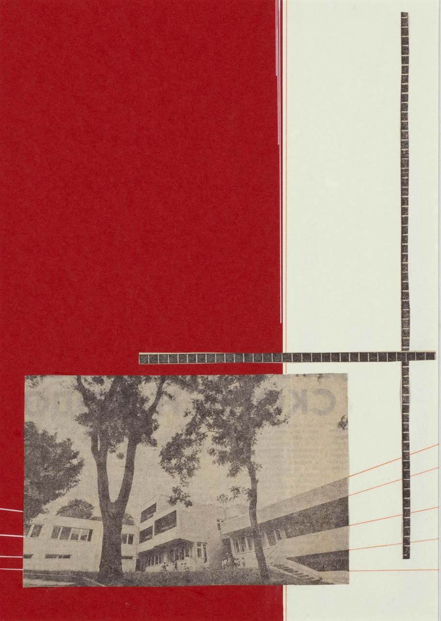 Оля Кройтор (Коллаж / ассамбляж - 
                  21 x 30 см) Без названия