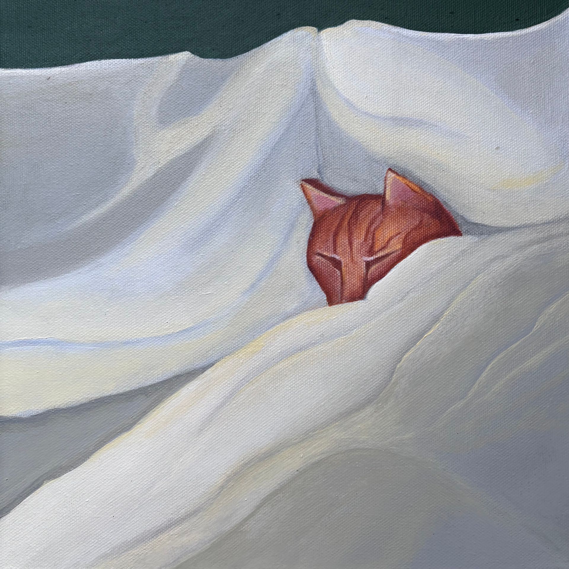 Елена Королева (Картина, живопись - 
                  30 x 30 см) Ушки на подушке