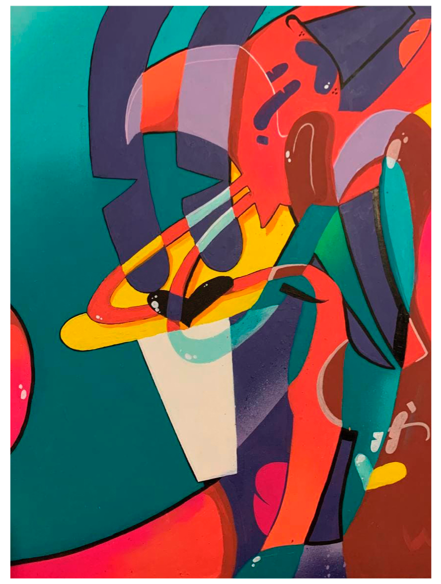 Илья Бодров (Картина, живопись - 
                  60 x 80 см) Rabbit abstract