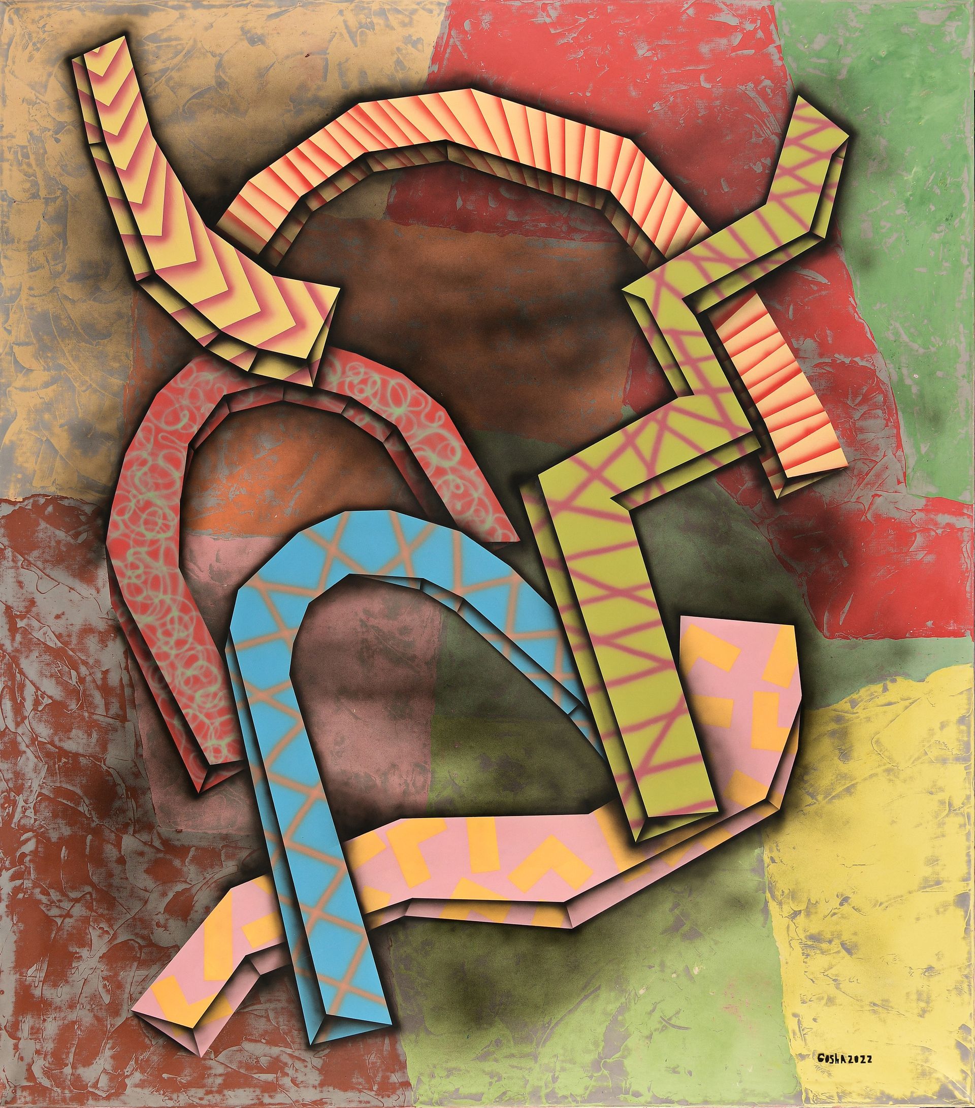 Гоша Острецов (Картина, живопись - 
                  150 x 170 см) Мир абстрактных идей