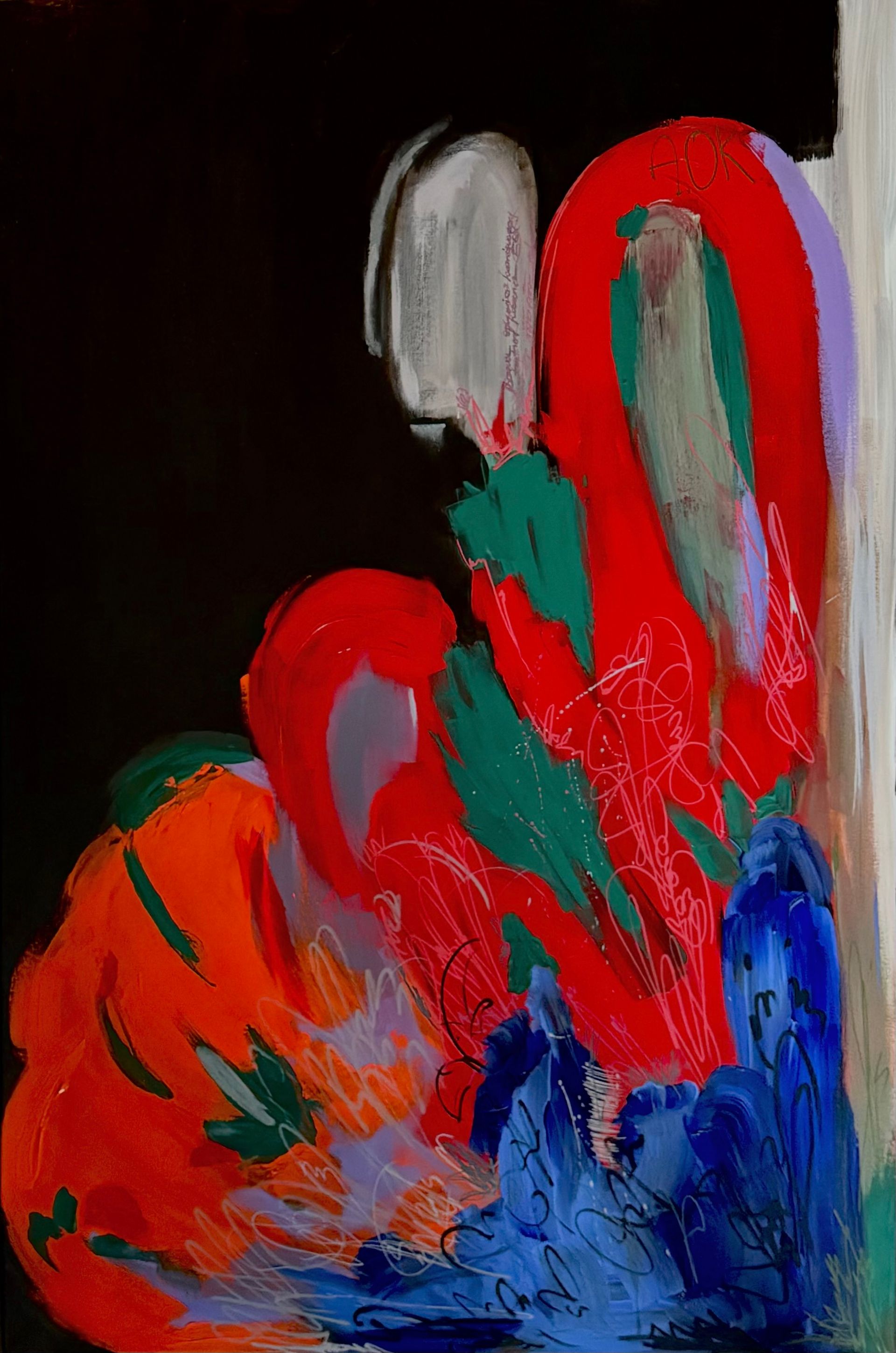 Алиса Окуловская (Картина, живопись - 
                  80 x 120 см) То ли кораллы