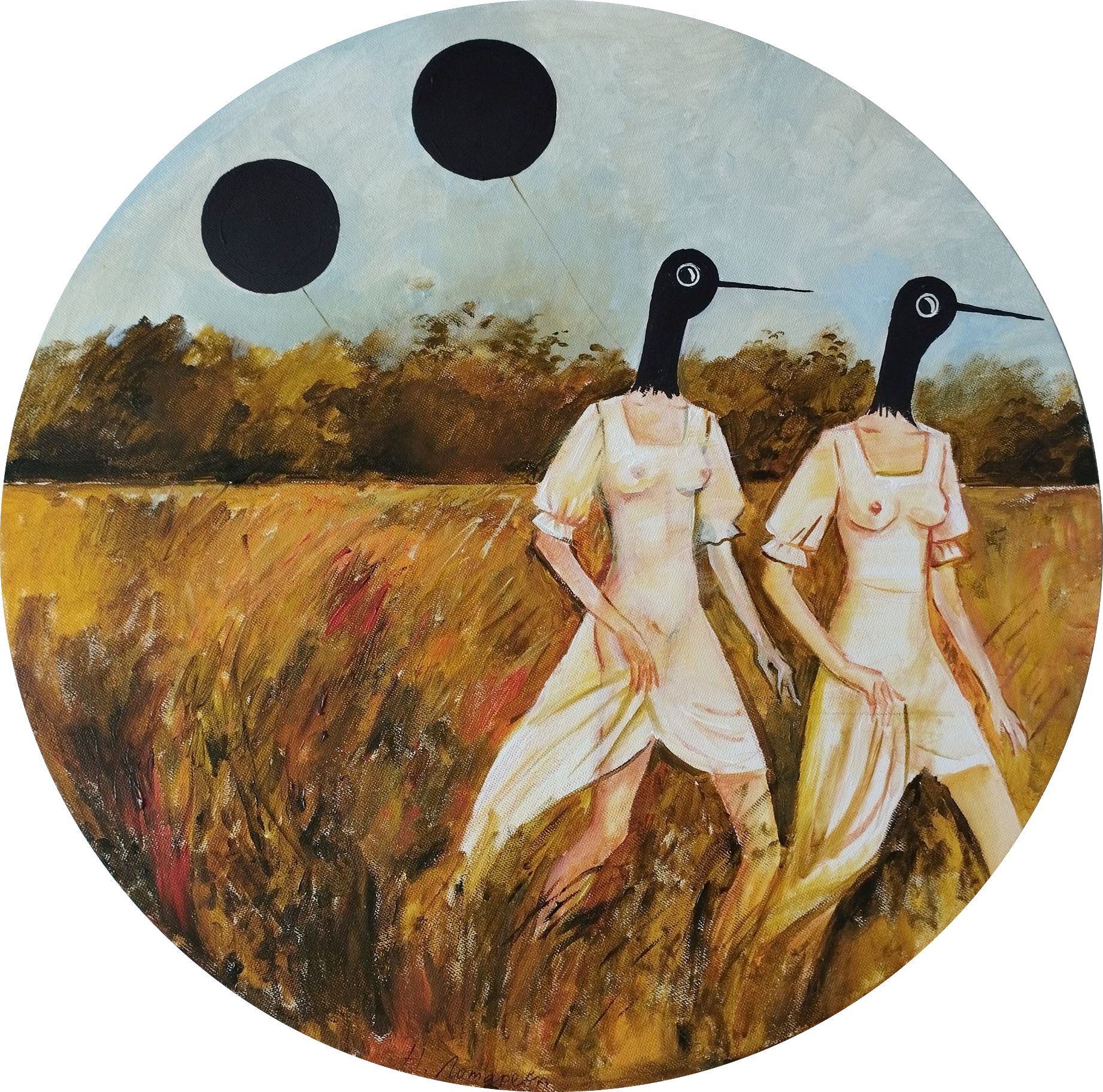 Наталья Лотарева (Картина, живопись - 
                  60 x 60 см) Солнце