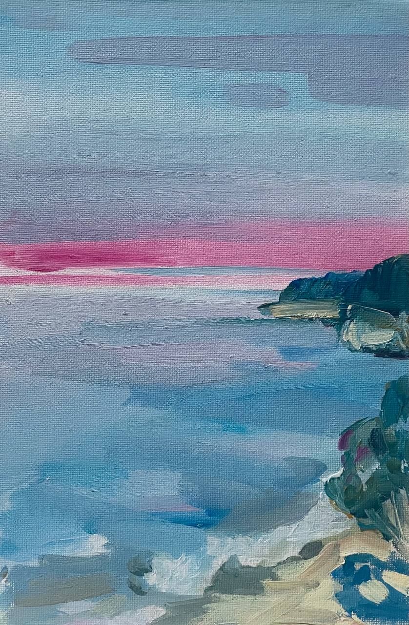 Юля Степанова (Картина, живопись - 
                  20 x 30 см) Закат спокойного дня