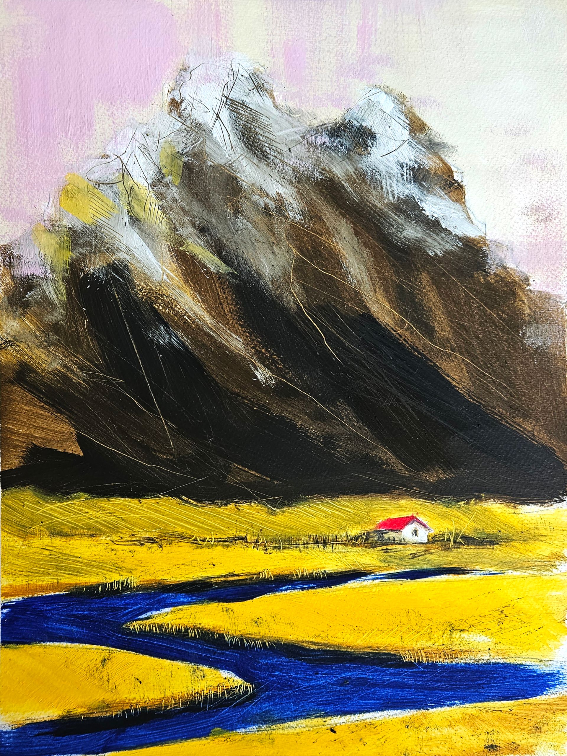 Анастасия Нугуманова (Авторская графика - 
                  30 x 40 см) Миниатюра пейзаж
