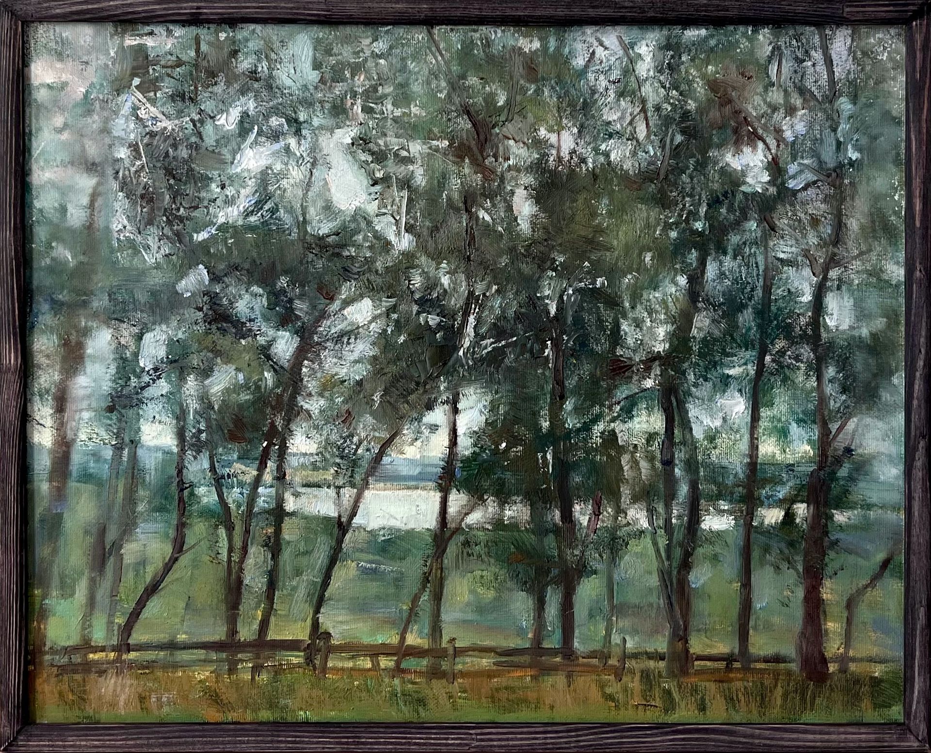 Алина Хоняк (Картина, живопись - 
                  50 x 40 см) Ивы в Пушкинских Горах