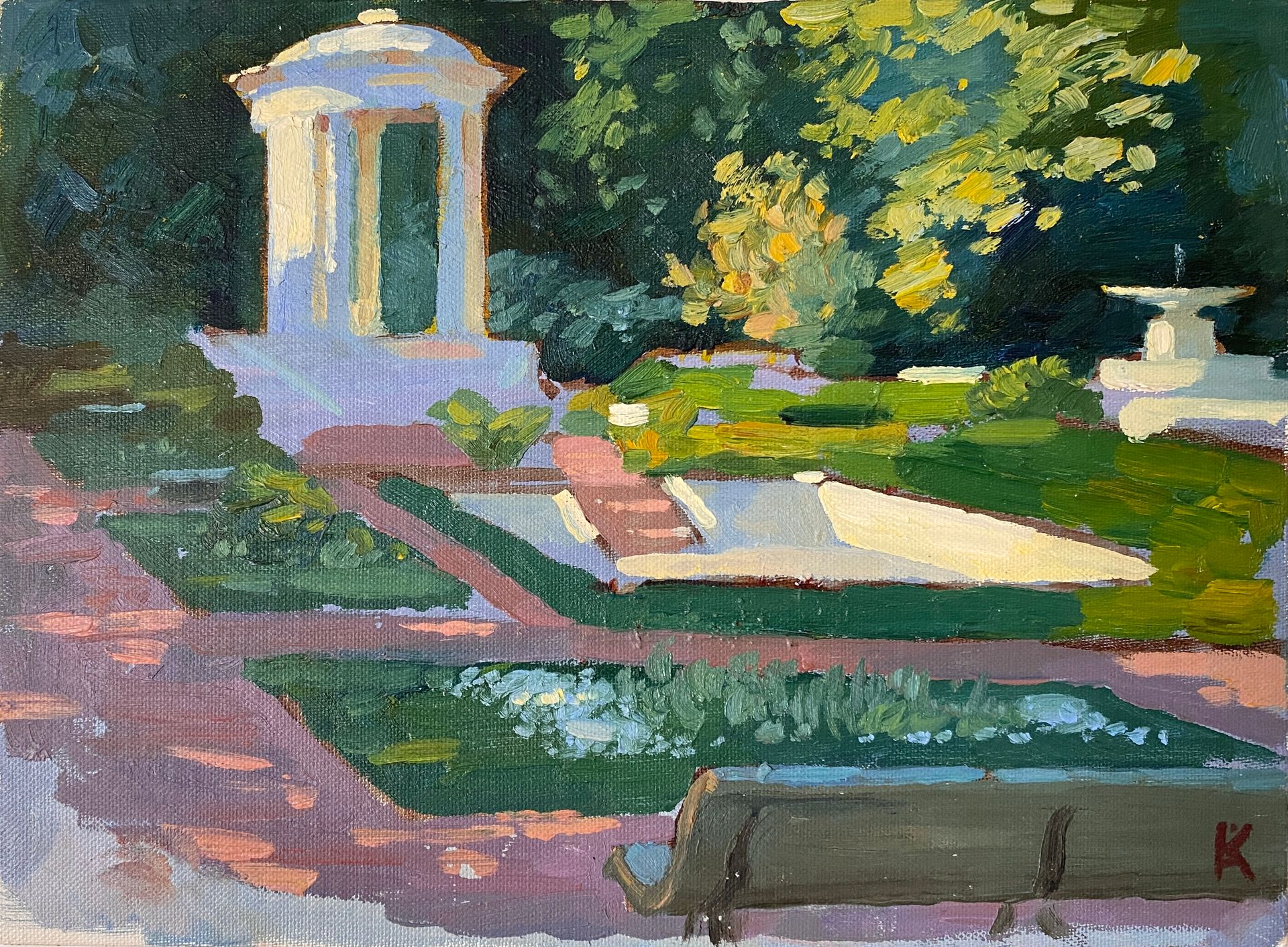 Алексей Кротов (Авторская графика - 
                  27 x 20 см) Нескучный сад