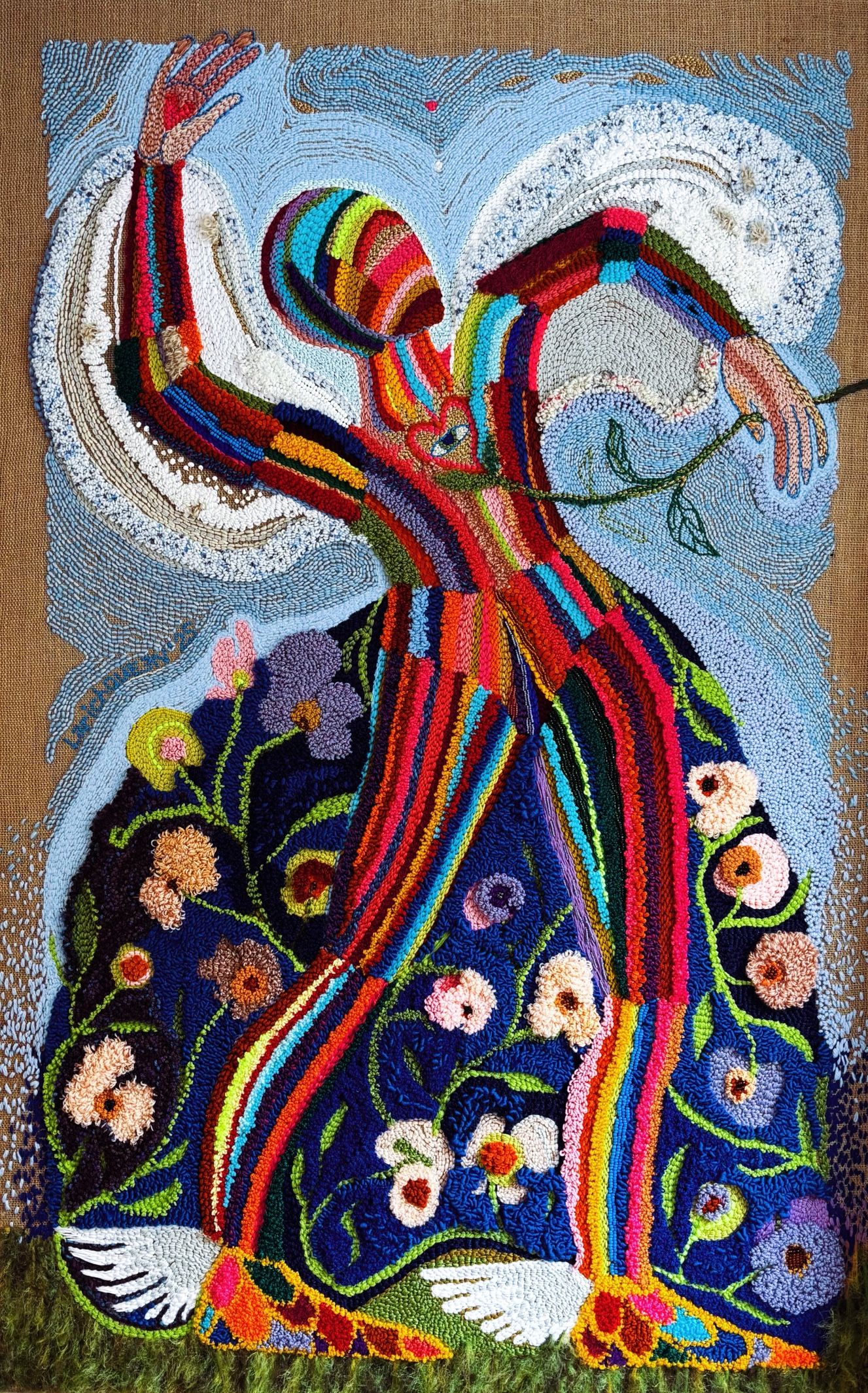 Екатерина Ларичкина (Вышивка - 
                  95 x 150 см) Платье Мечтателя