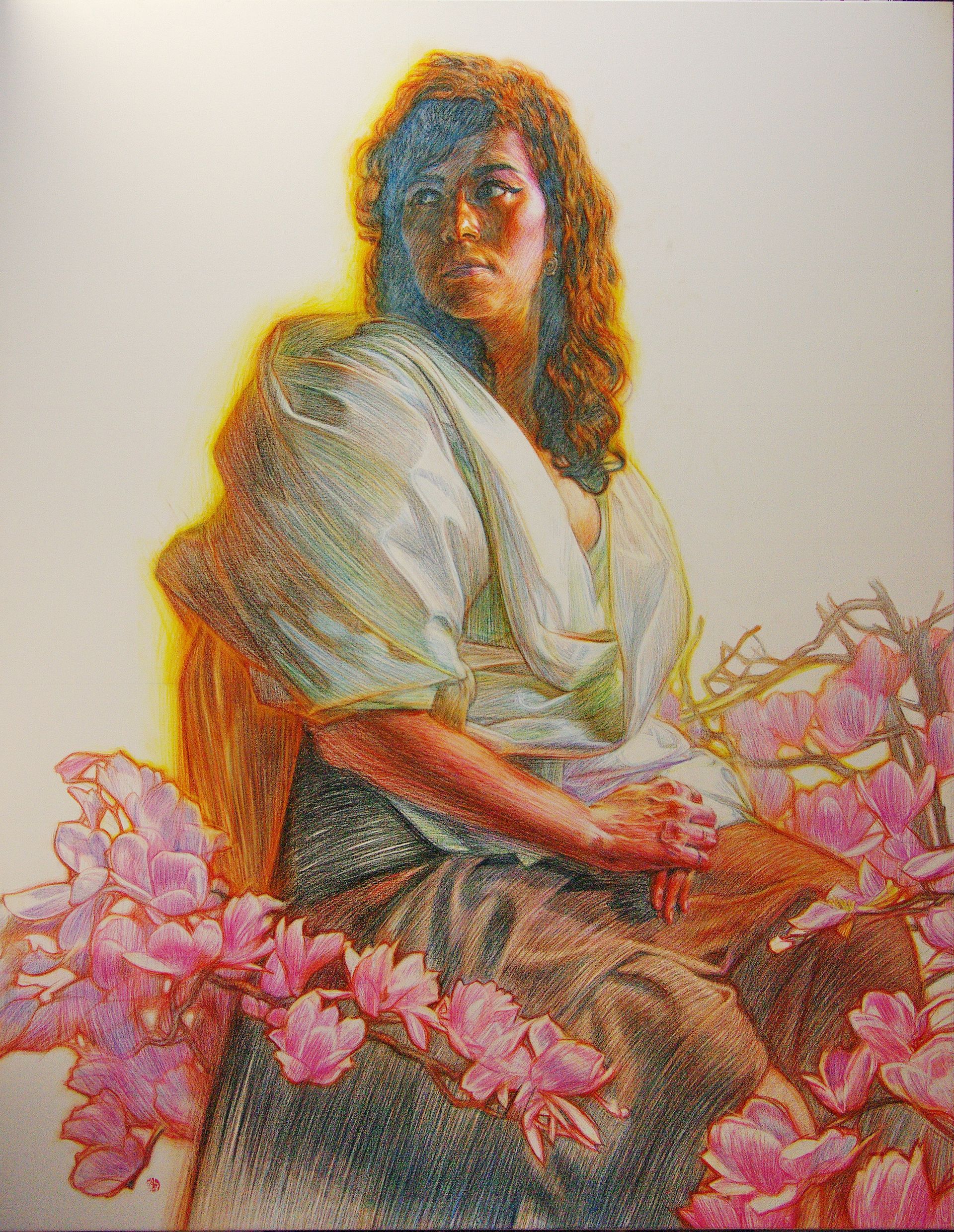 Алан Хатагты (Авторская графика - 
                  114 x 145 см) Магнолия