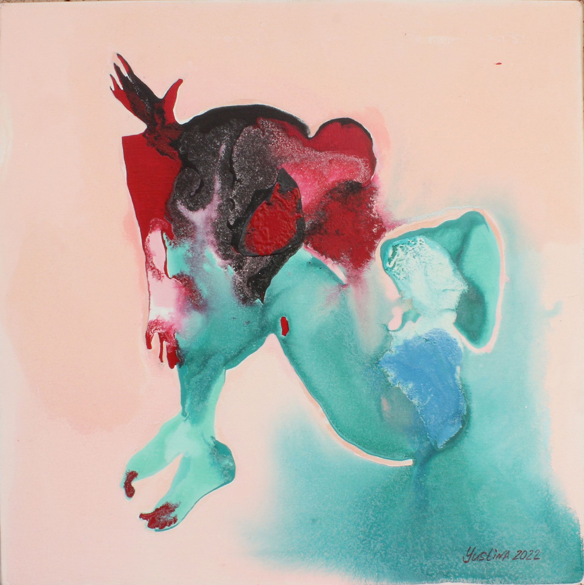 Юстина Комиссарова (Картина, живопись - 
                  34 x 34 см) В себе