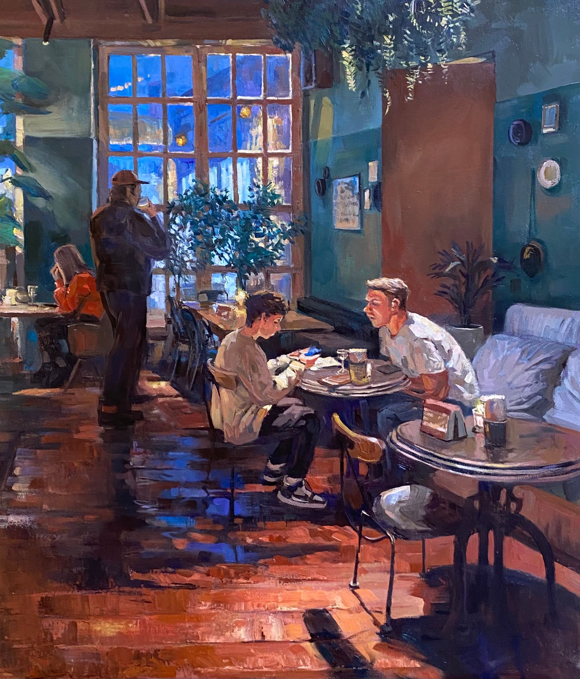 Вячеслав Кривцов (Картина, живопись - 
                  60 x 70 см) Бокалы крепкого