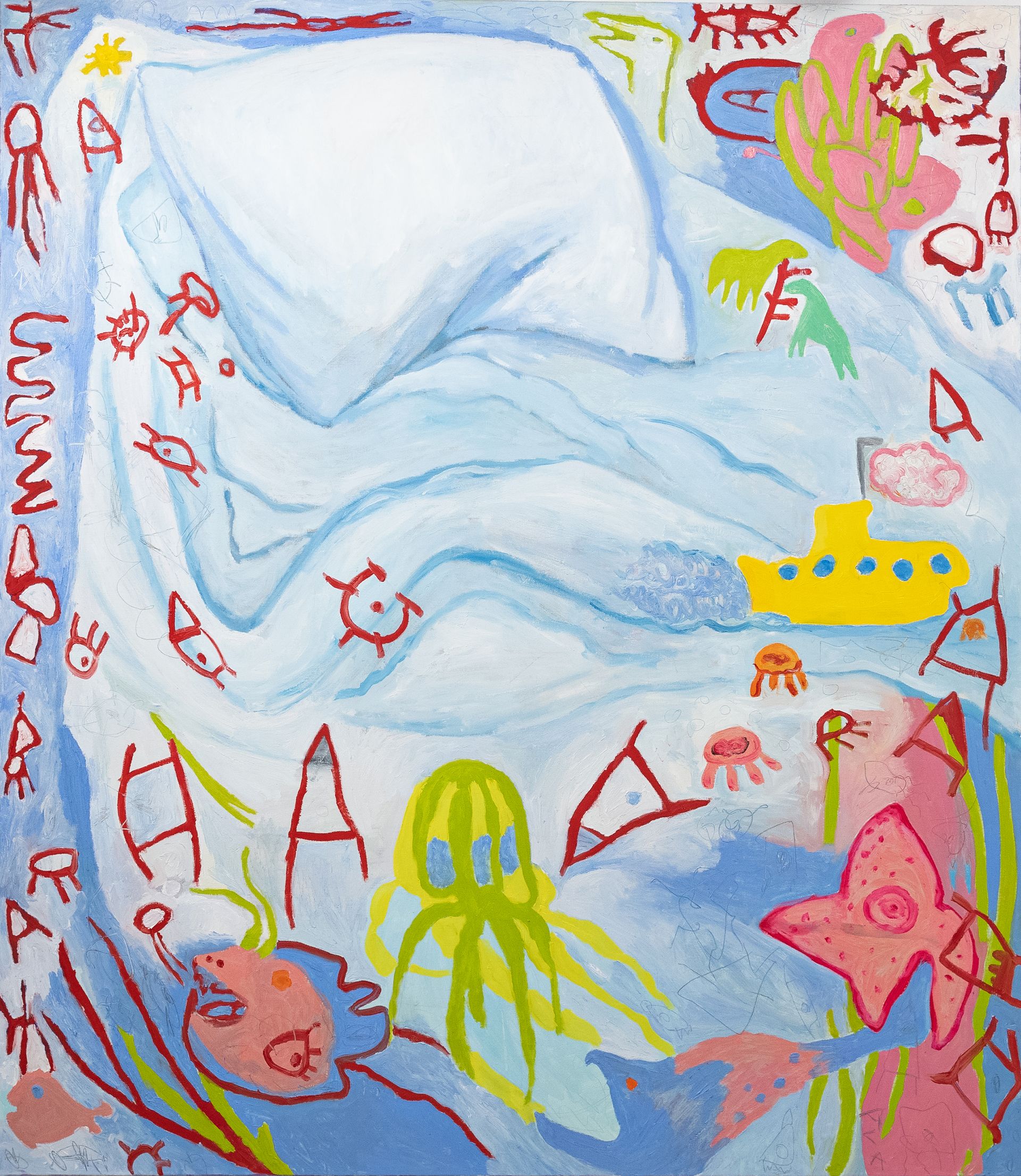 Анна Сави (АСА) (Картина, живопись - 
                  140 x 160 см) Сон о глубоководном погружении