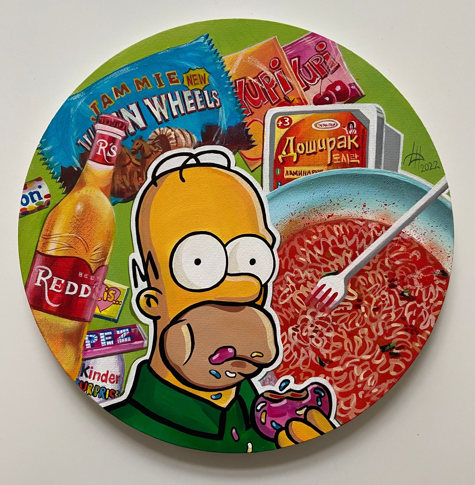 Динара Хёртнагль (Картина, живопись - 
                  30 x 30 см) Generation Pepsi. Food porn