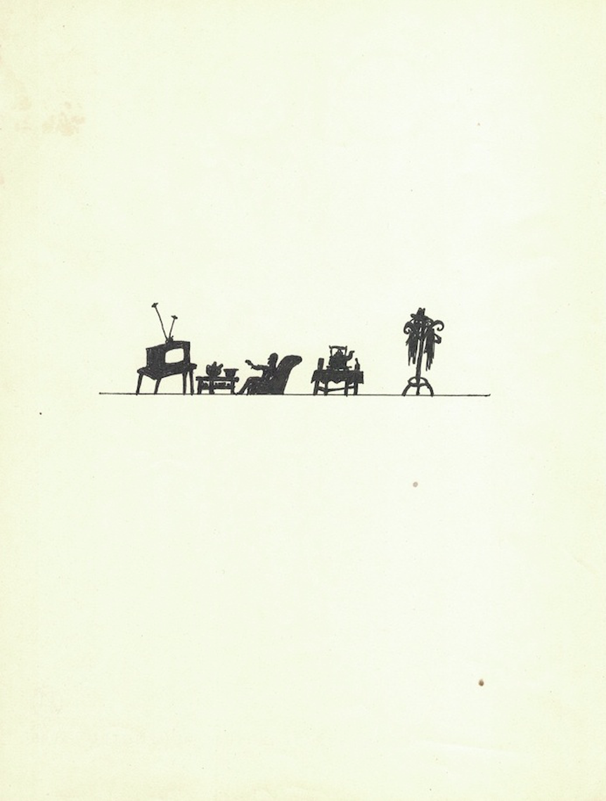 Сергей Ануфриев (Авторская графика - 
                  19 x 25 см) Из серии Silhouettes