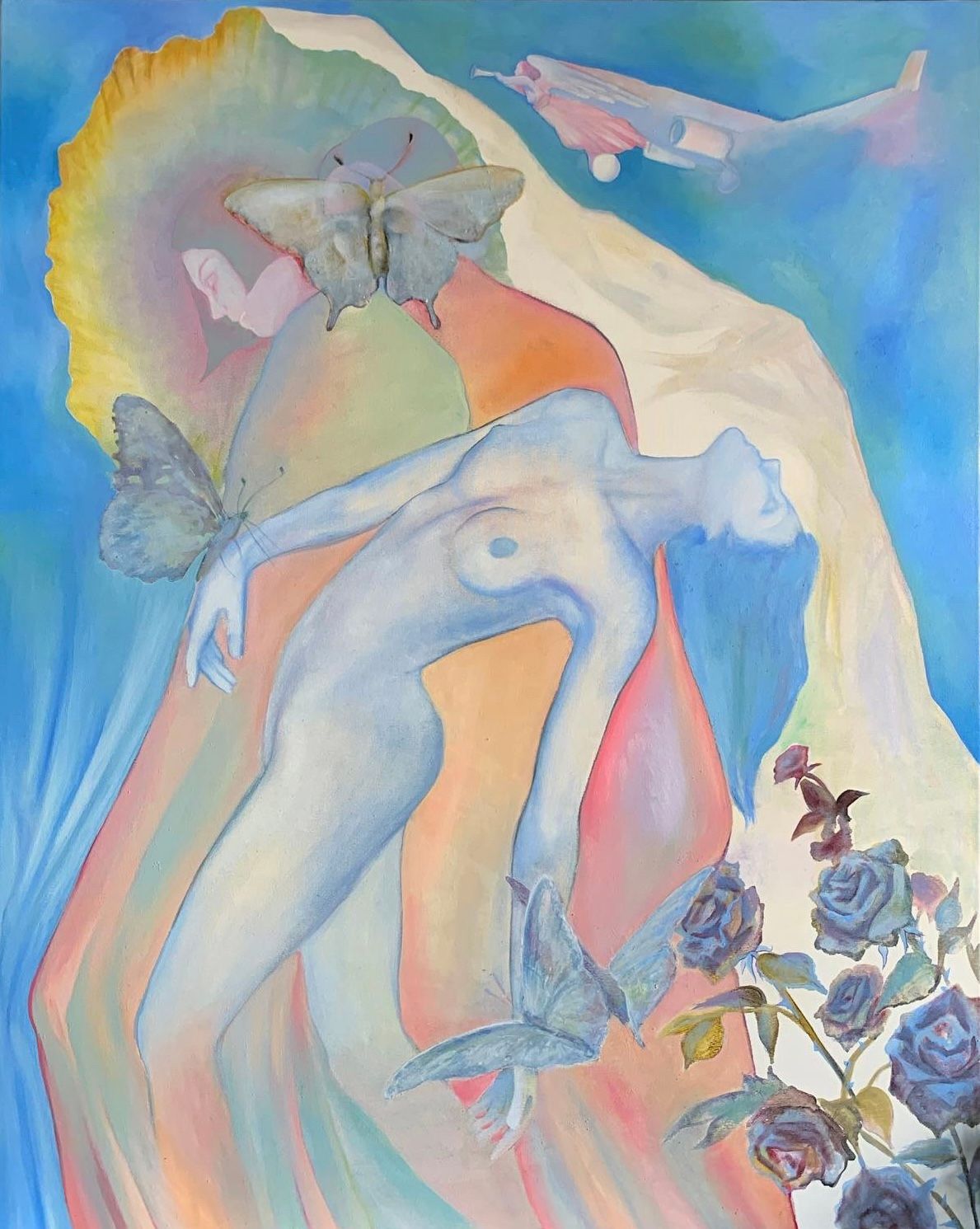 Елизавета Вербицкая (Картина, живопись - 
                  80 x 100 см) Ева, низвергнутая в саду