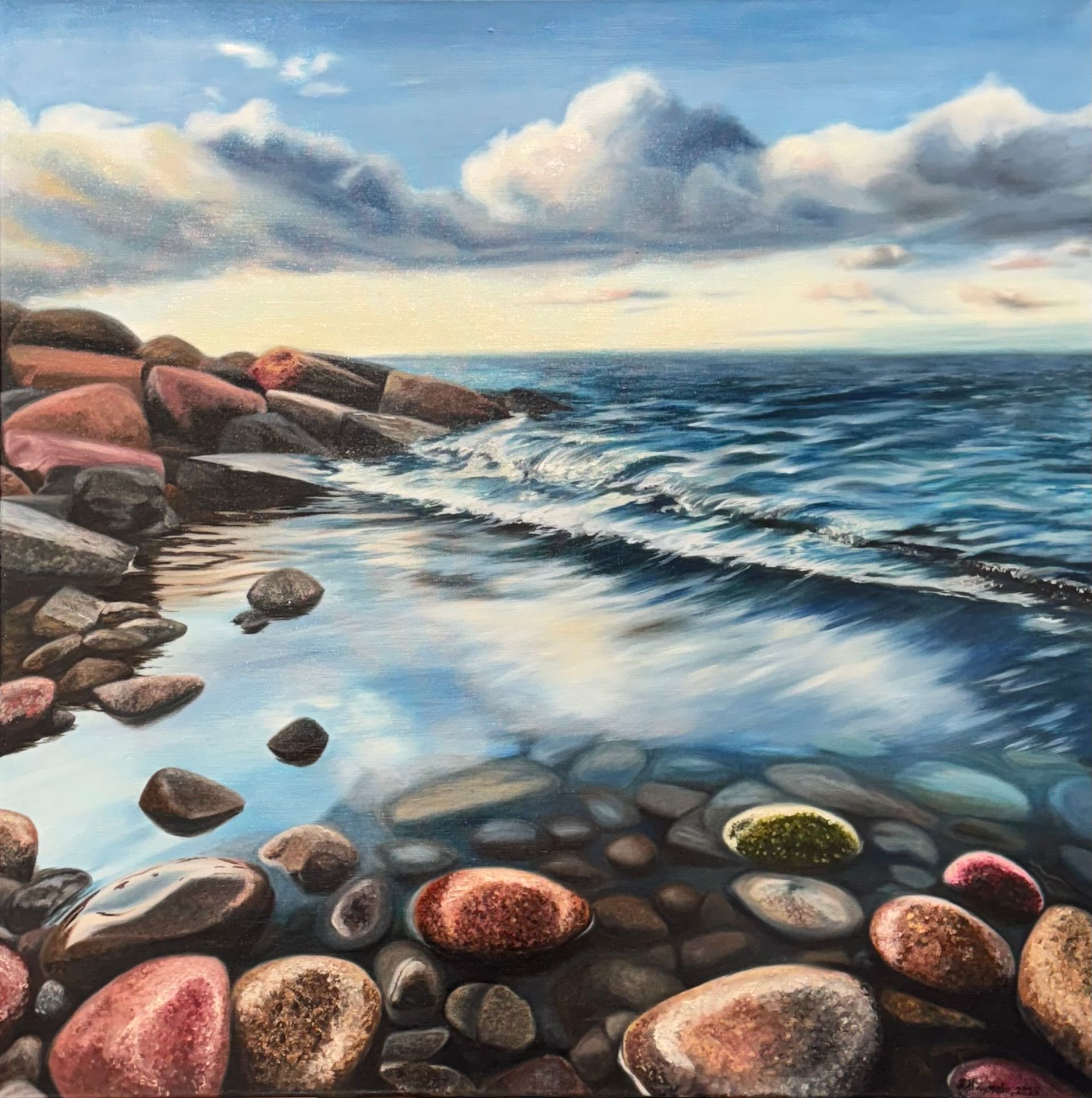 Наталья Наумова (Картина, живопись - 
                  100 x 100 см) Равновесие