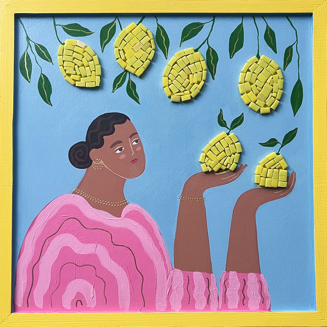 Ксения Хромцова (Картина, живопись - 
                  40 x 40 см) Лимоны