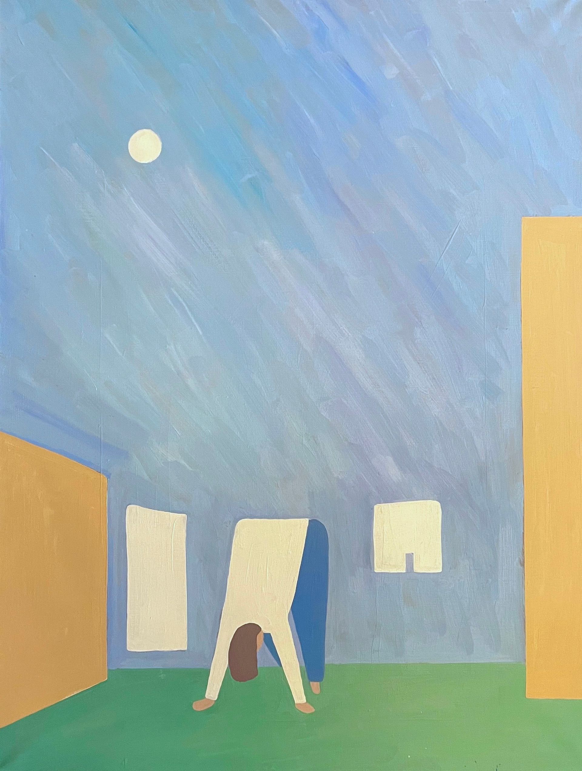 Наталья Чобанян (Картина, живопись - 
                  60 x 80 см) На заднем дворе