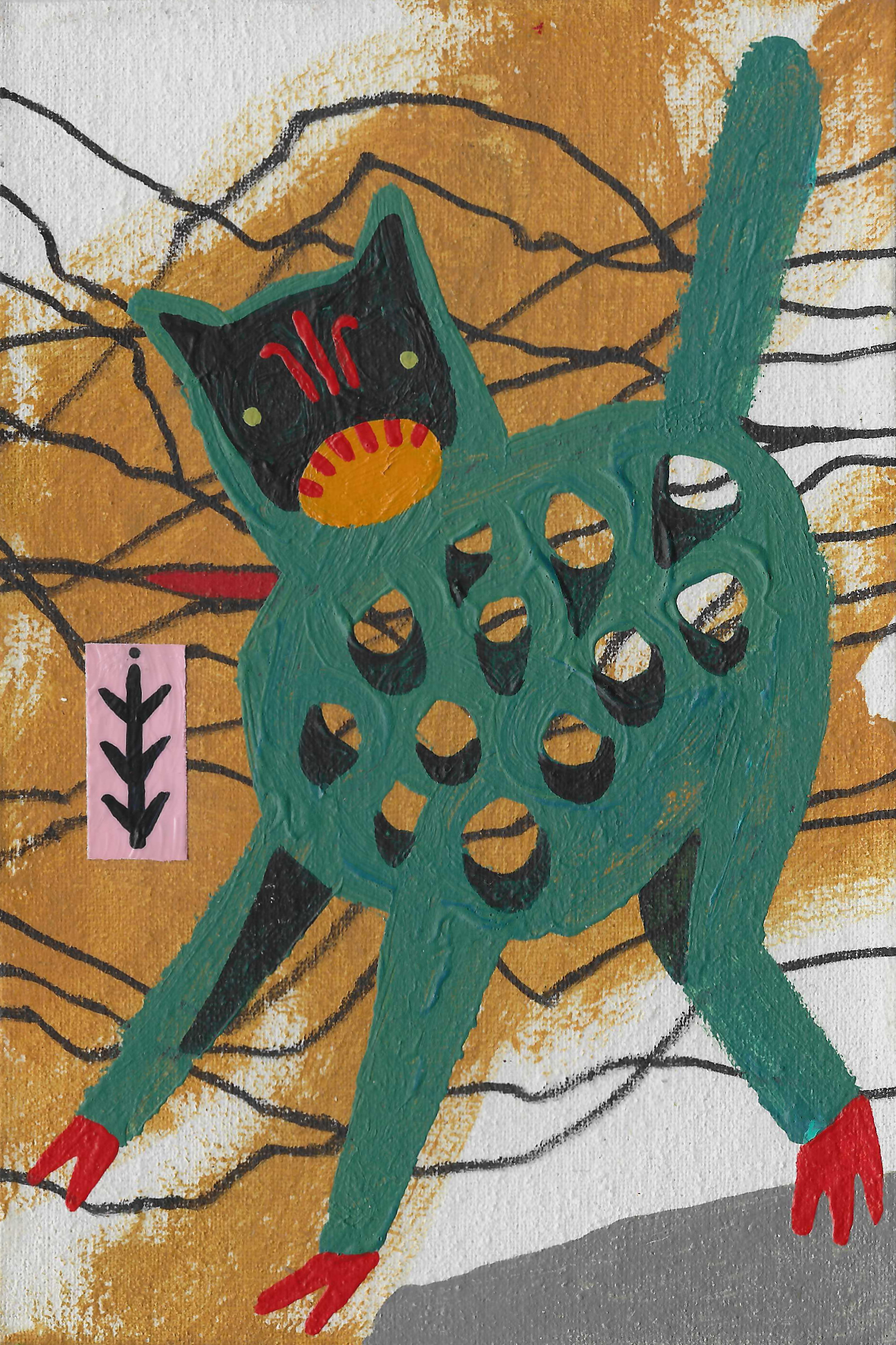 Лена Романовская (Авторская графика - 
                  22 x 27 см) Что?