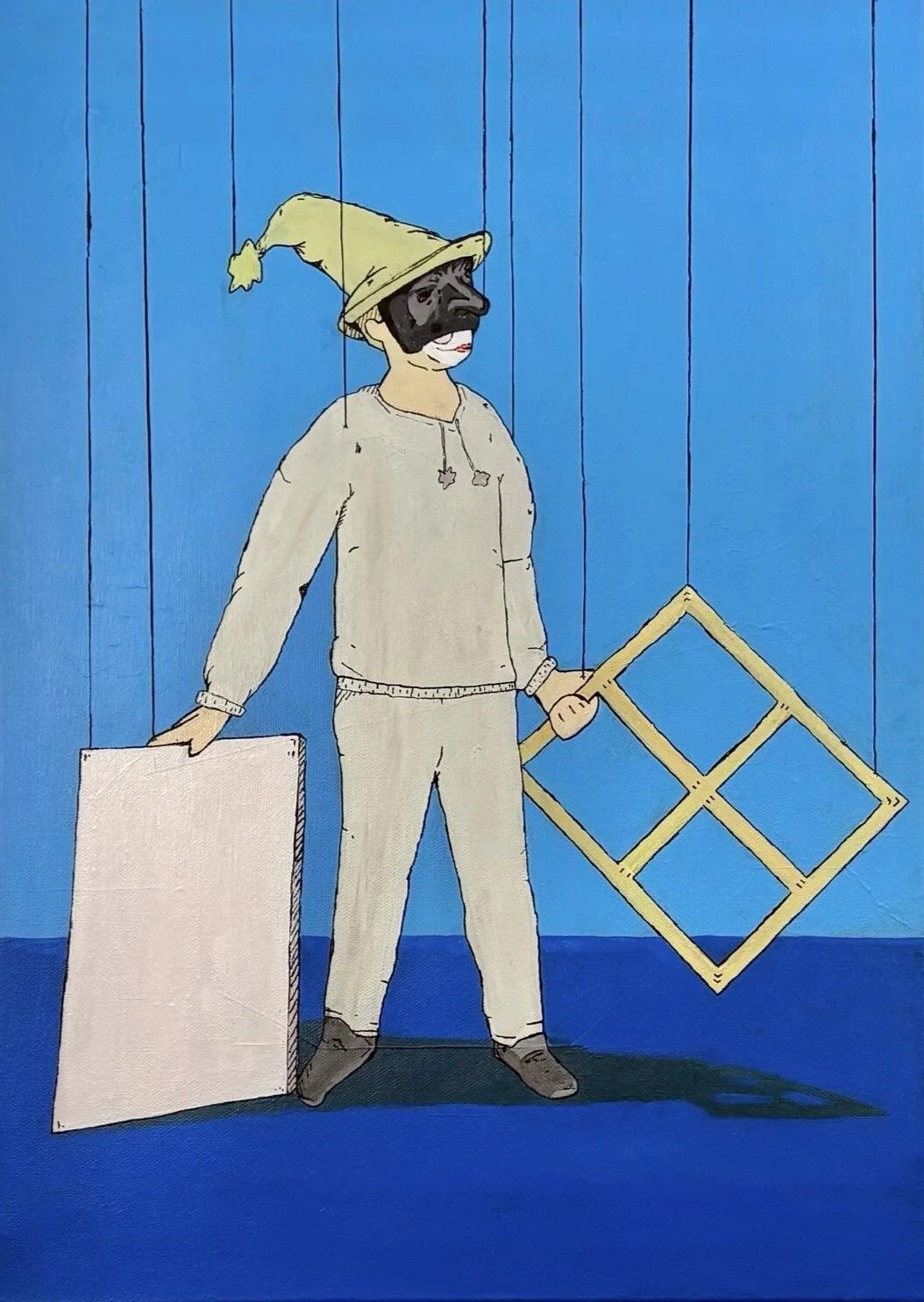 Дмитрий Тарес (Картина, живопись - 
                  50 x 70 см) Polichinelle