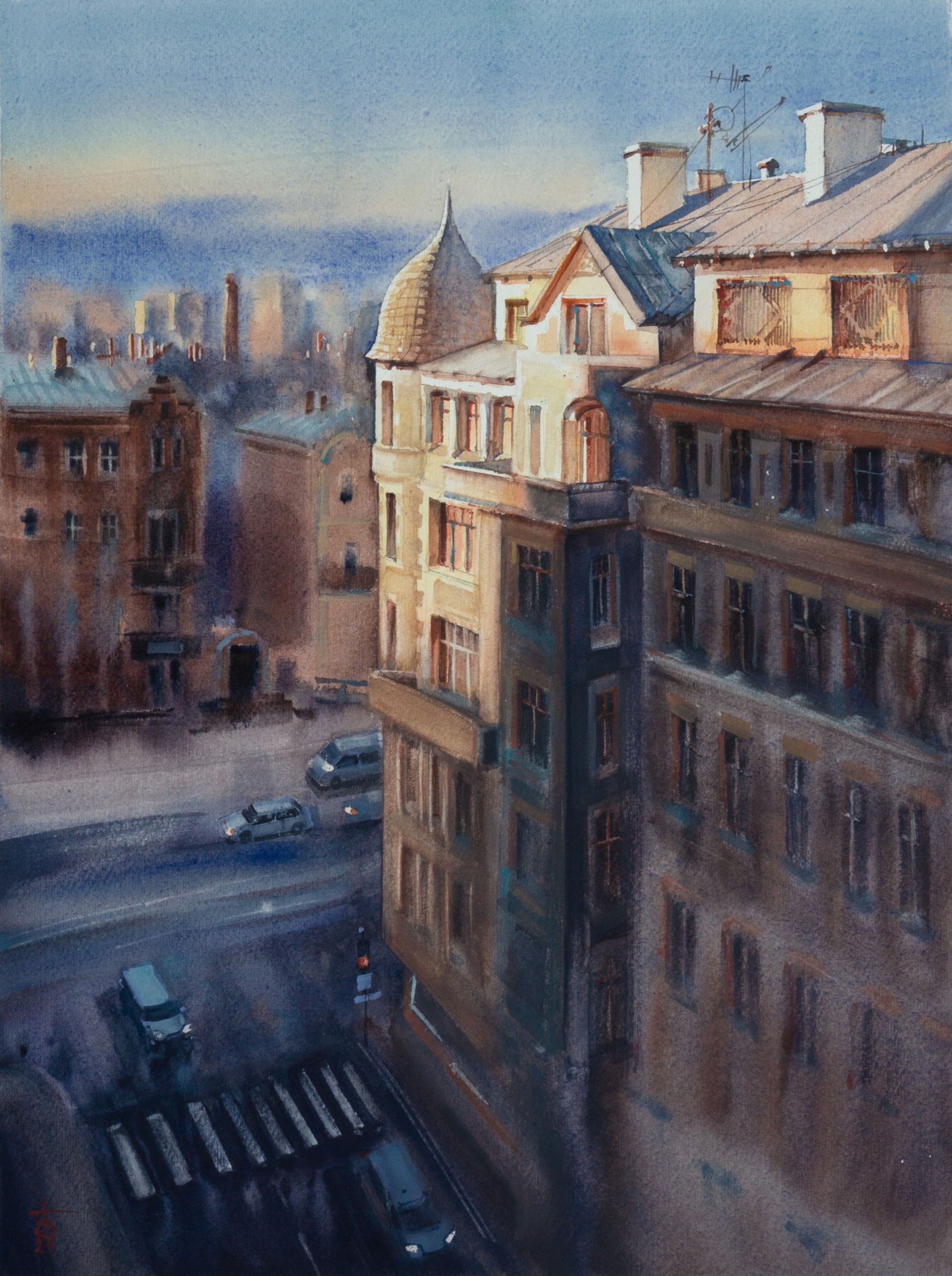 Виктория Севастьянова (Авторская графика - 
                  36 x 48 см) Белые ночи