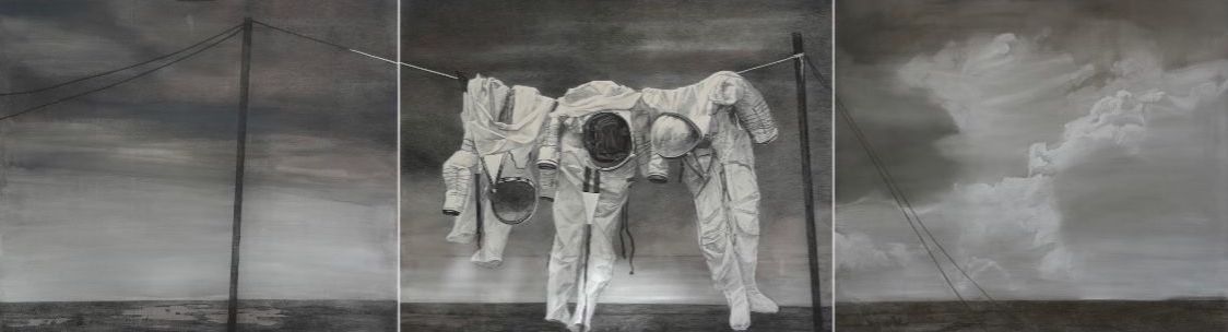 Агне-Мария Силкинайте (Картина, живопись - 
                  420 x 120 см) Три путника