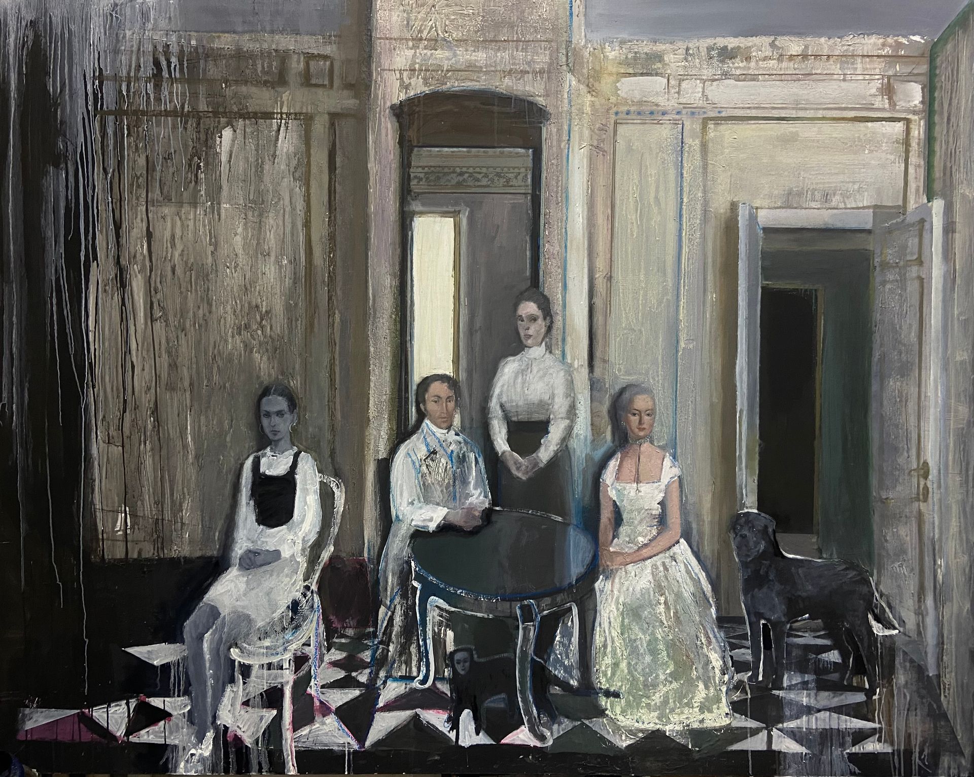 Анна Канфер (Картина, живопись - 
                  200 x 160 см) Белый зал