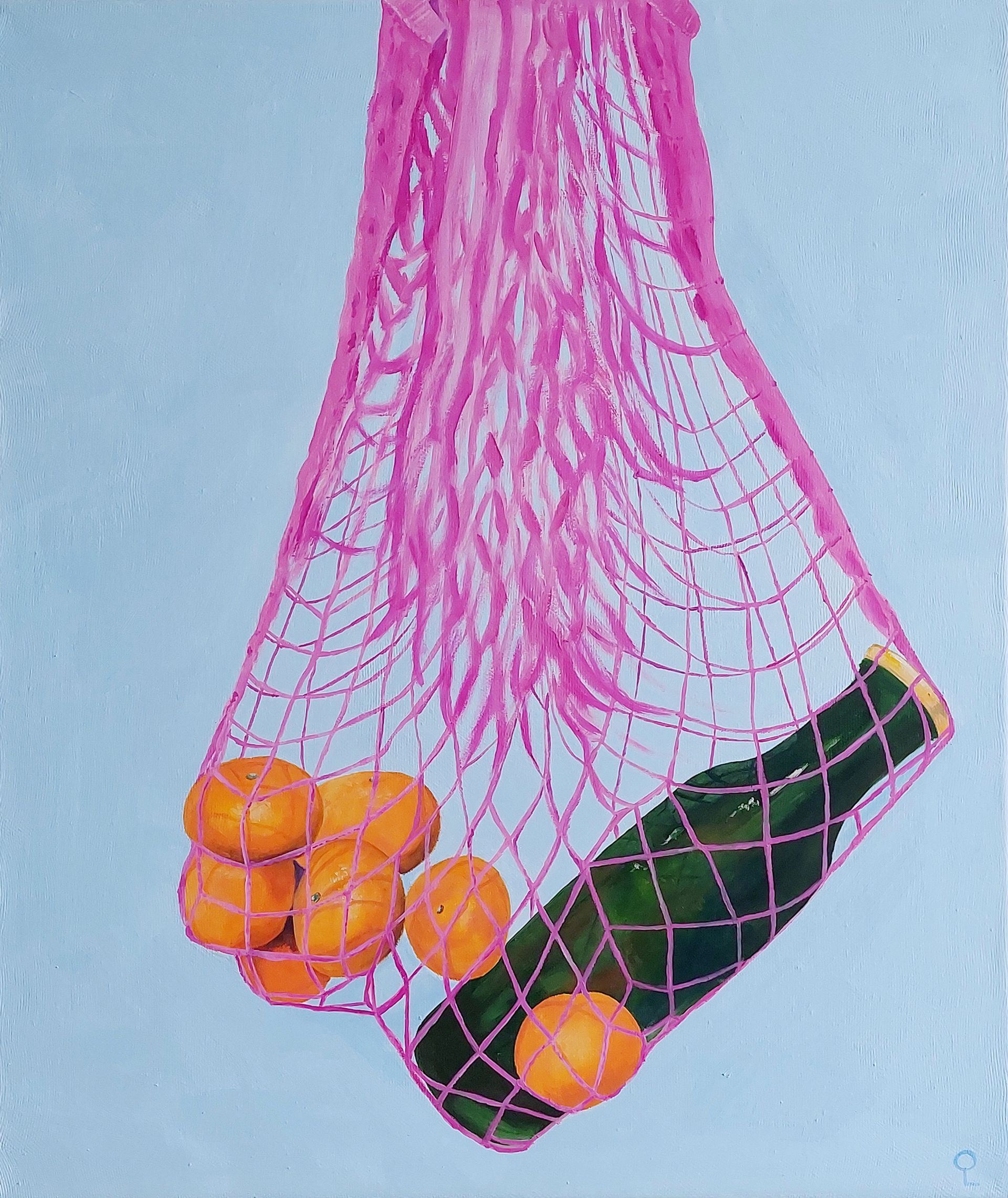 Оливия Лем (Картина, живопись - 
                  50 x 60 см) Оранжевое настроение