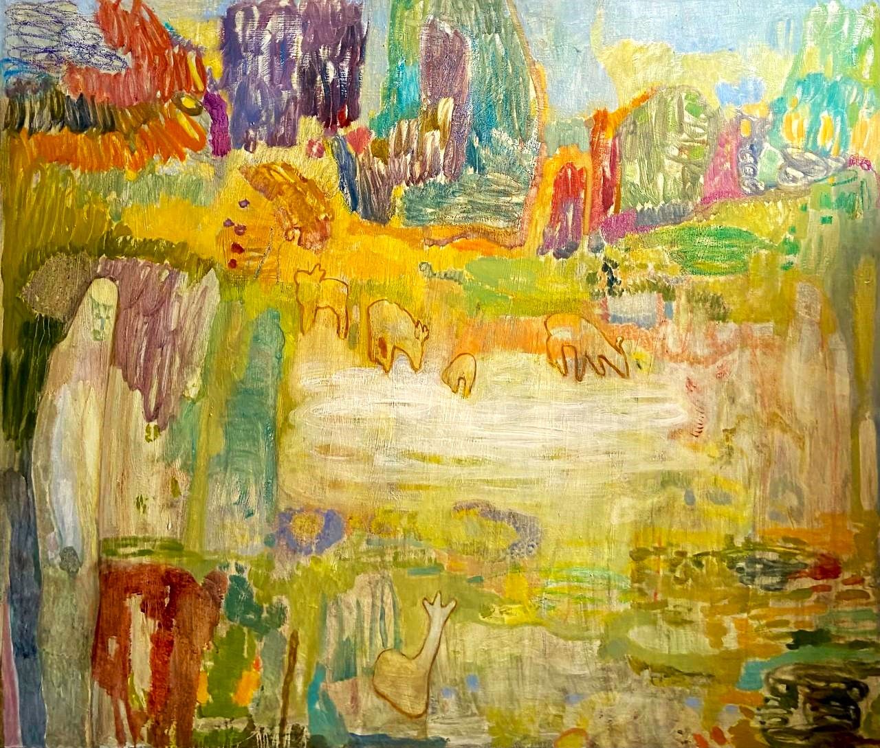 Ольга Аксенова (Картина, живопись - 
                  130 x 100 см) Среди летних полей