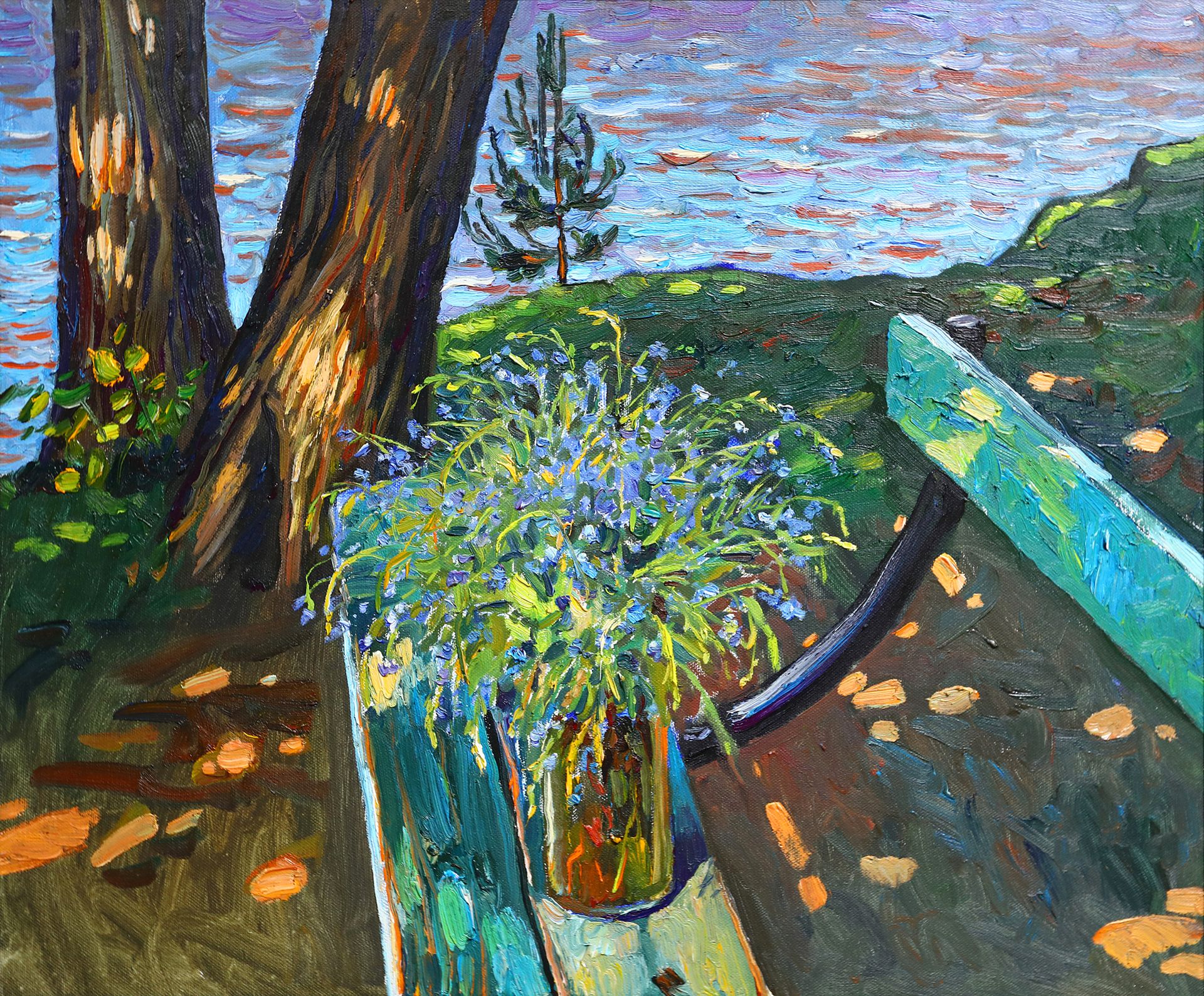 Анастасия Нестерова (Картина, живопись - 
                  60 x 50 см) Незабудки