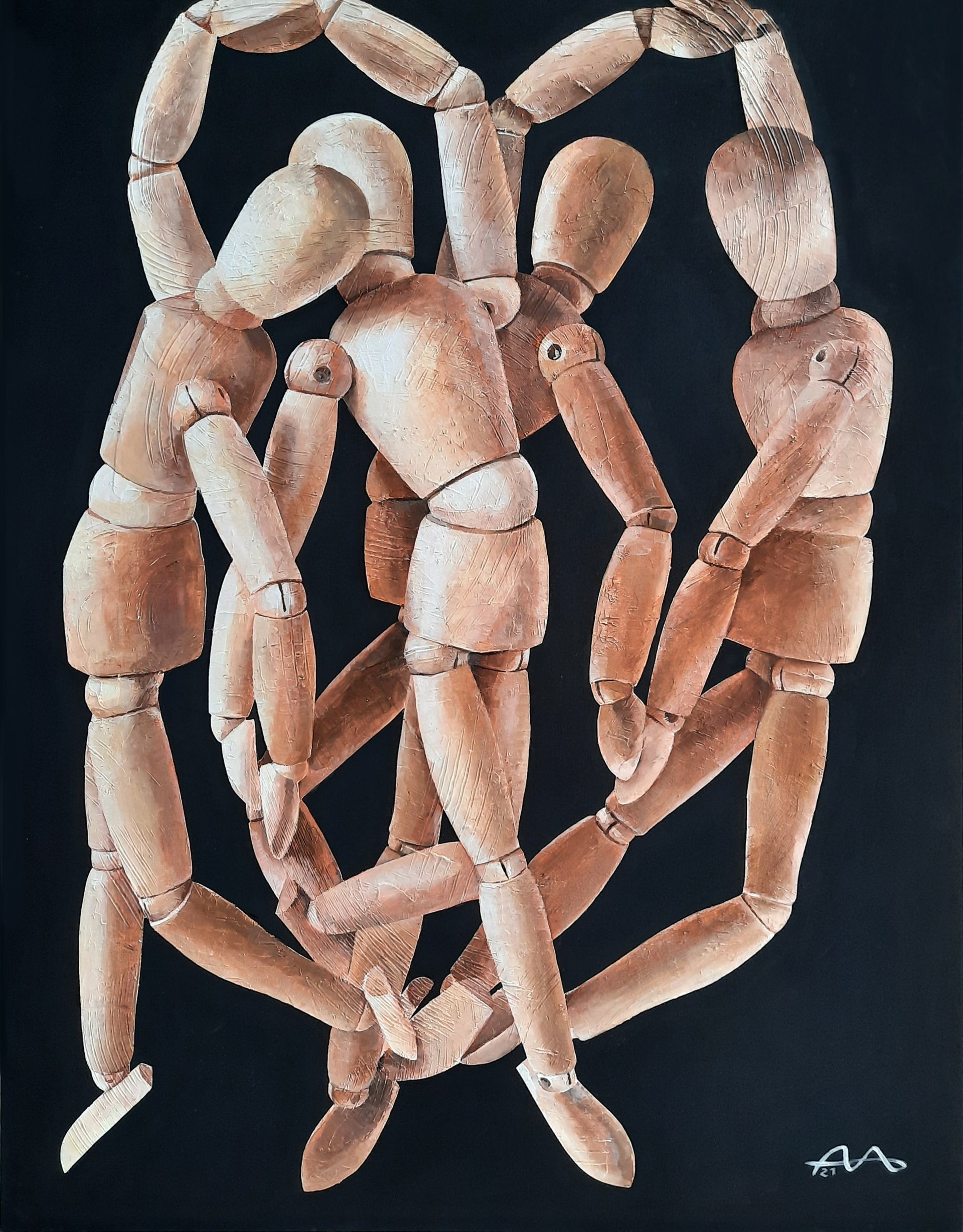 Ирина Александрова (Картина, живопись - 
                  80 x 100 см) Танец