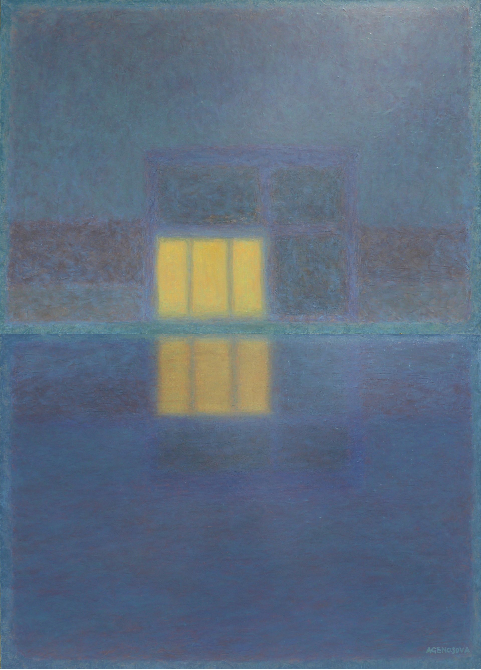 Юлия Агеносова (Картина, живопись - 
                  80 x 100 см) Дом у воды, диптих