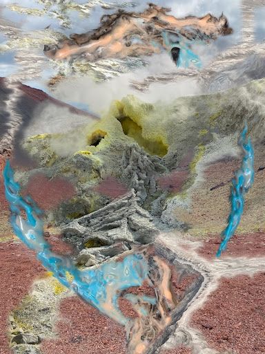 Софья Скидан (Графика цифровая (принты) - 
                  50 x 66.5 см) In your hands the rose of toxicated birth