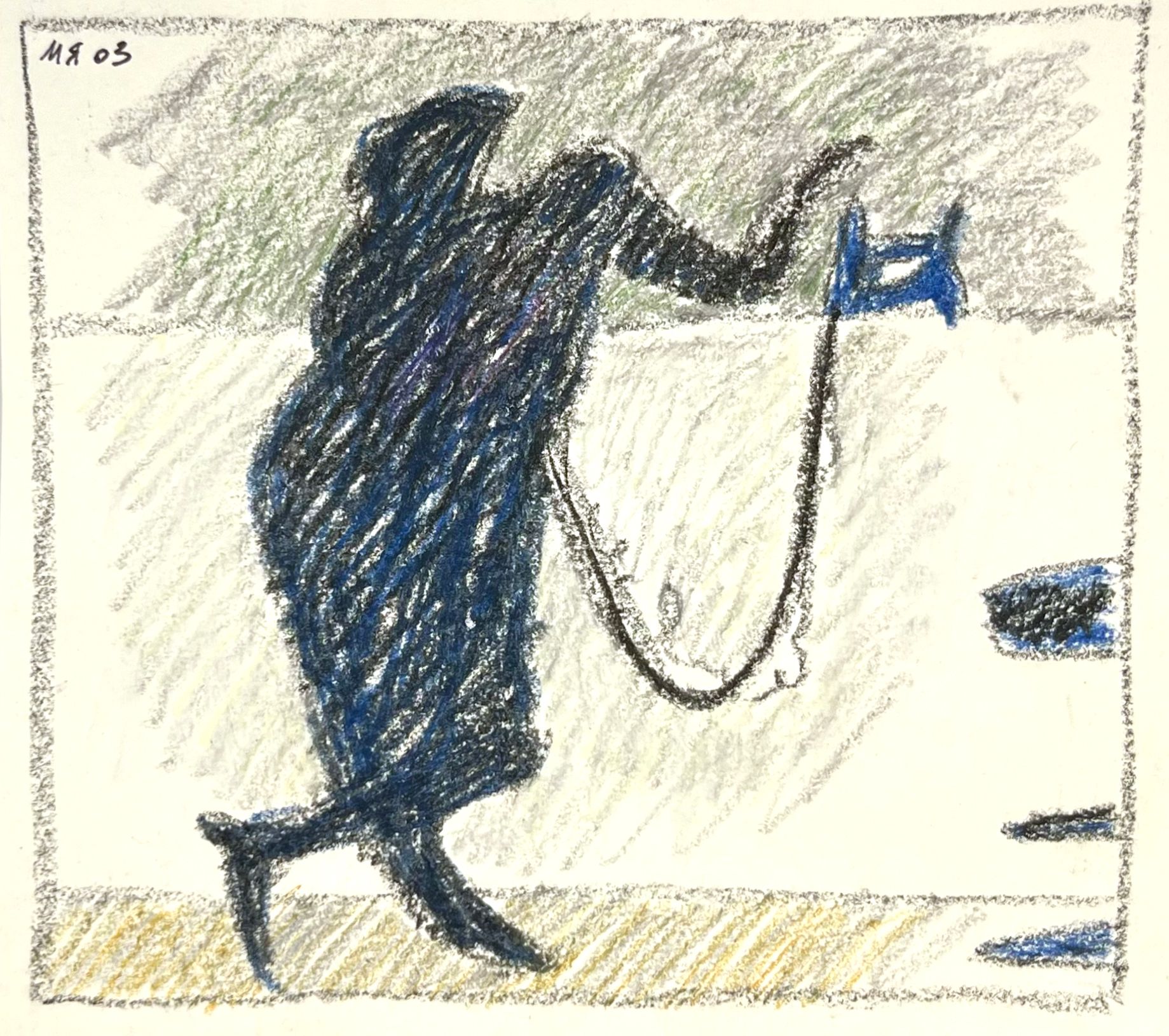 Марсель Ялалов (Авторская графика - 
                  32 x 32 см) Miss Vodka