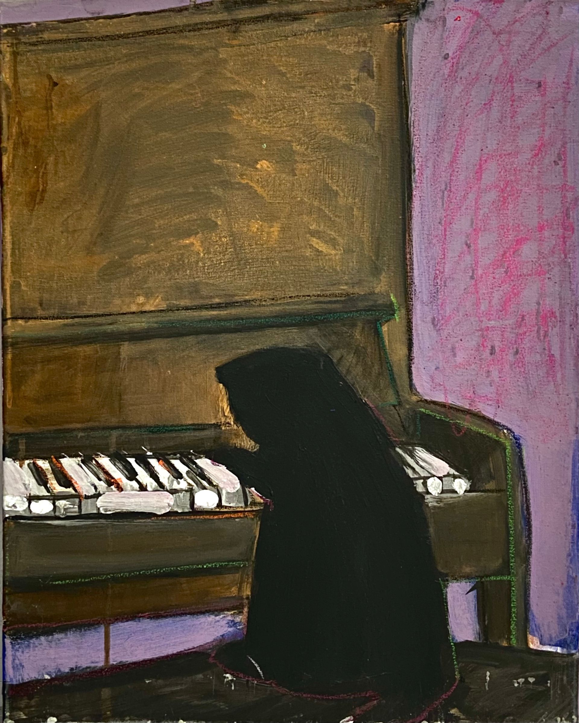 Анна Канфер (Картина, живопись - 
                  40 x 50 см) Пианист