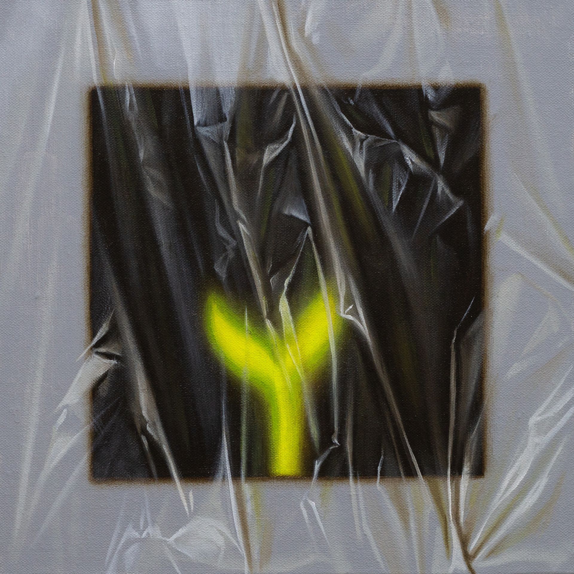 Виктор Пономаренко (Картина, живопись - 
                  30 x 30 см) Зеленый росток 9