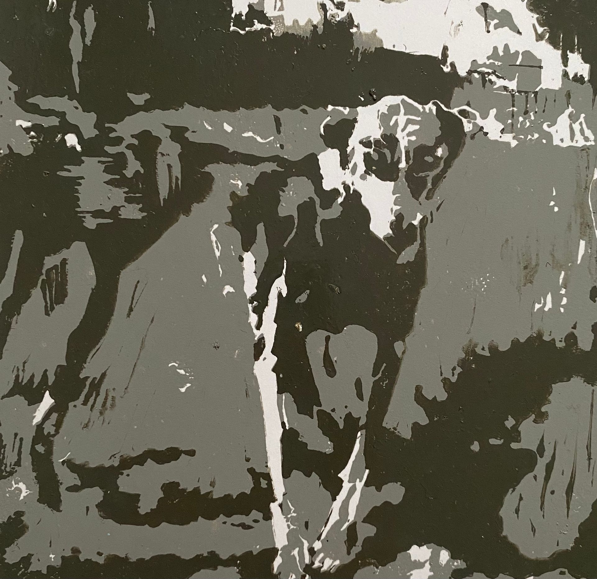 Лена Троянская (Графика печатная - 
                  30 x 30 см) Портрет собаки