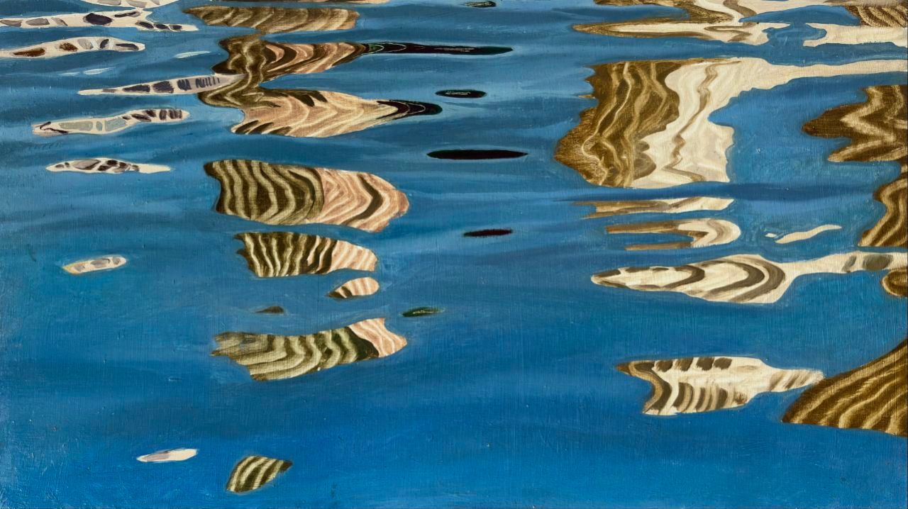 Александр Климин (Картина, живопись - 
                  46 x 25 см) Фрагмент номер 4